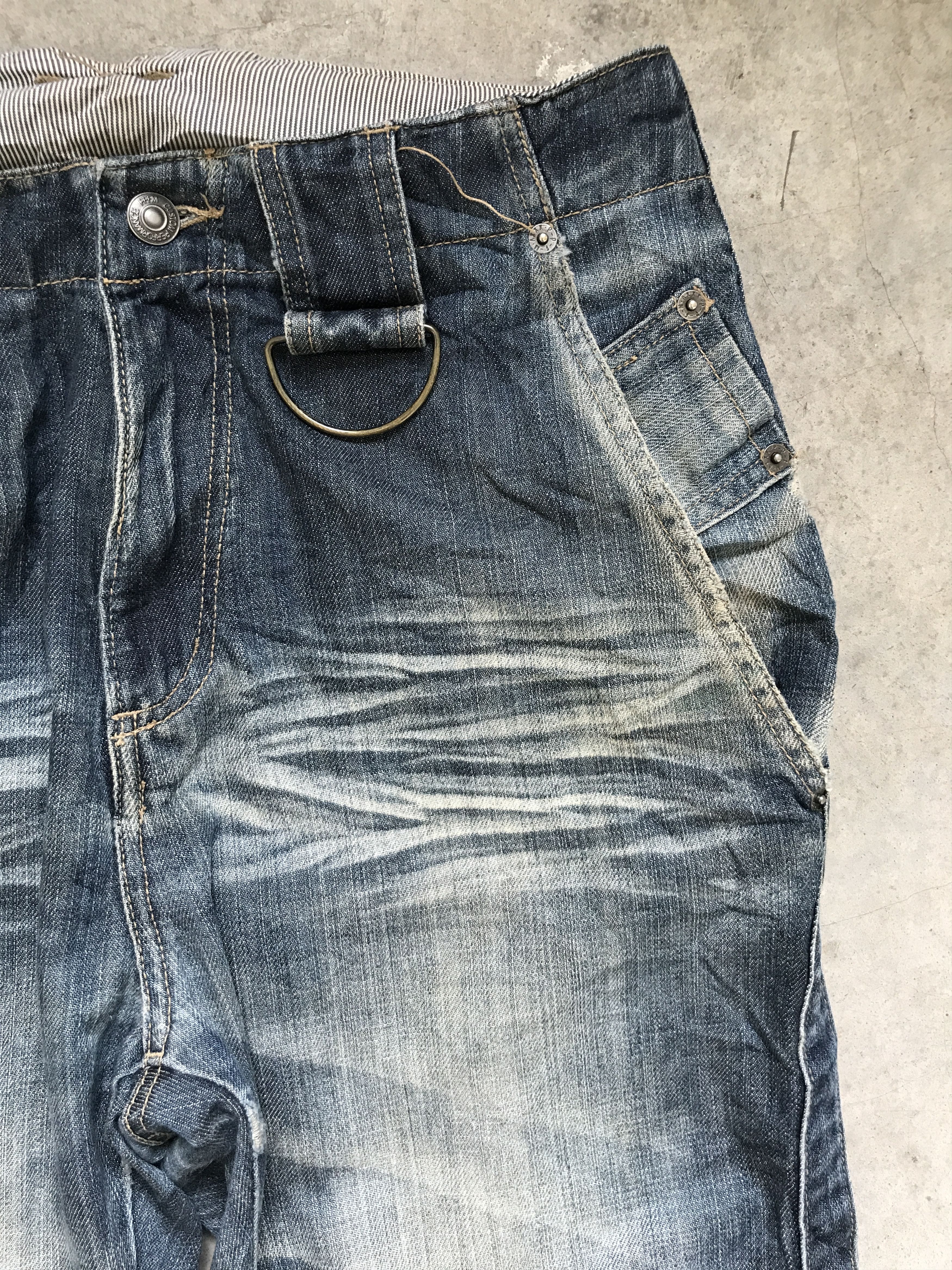 Japanese Brand × PPFM D43-PPFM Japan Cropped Distressed Denim Size US 30 / EU 46 - 8 Thumbnail