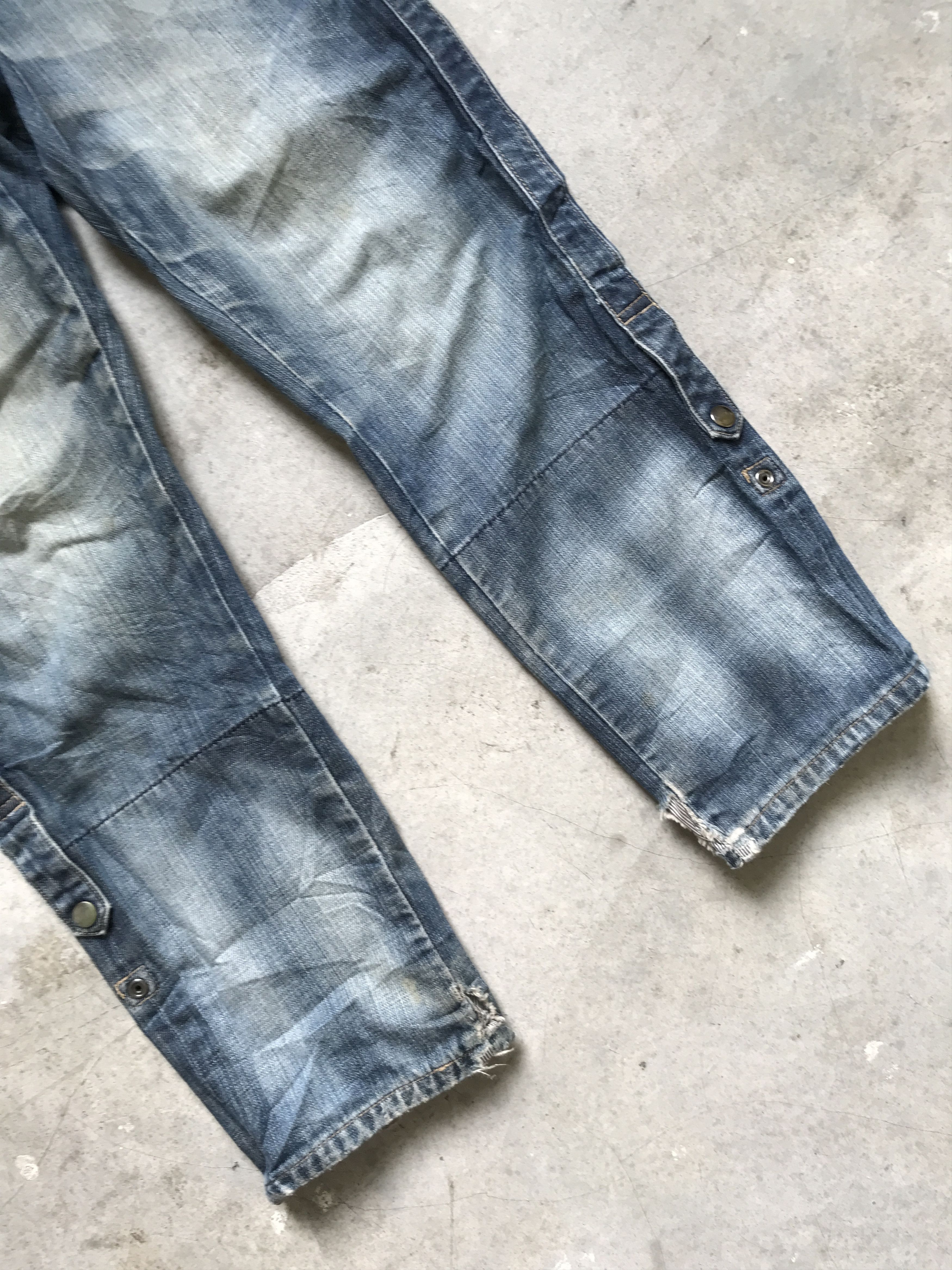 Japanese Brand × PPFM D43-PPFM Japan Cropped Distressed Denim Size US 30 / EU 46 - 3 Thumbnail