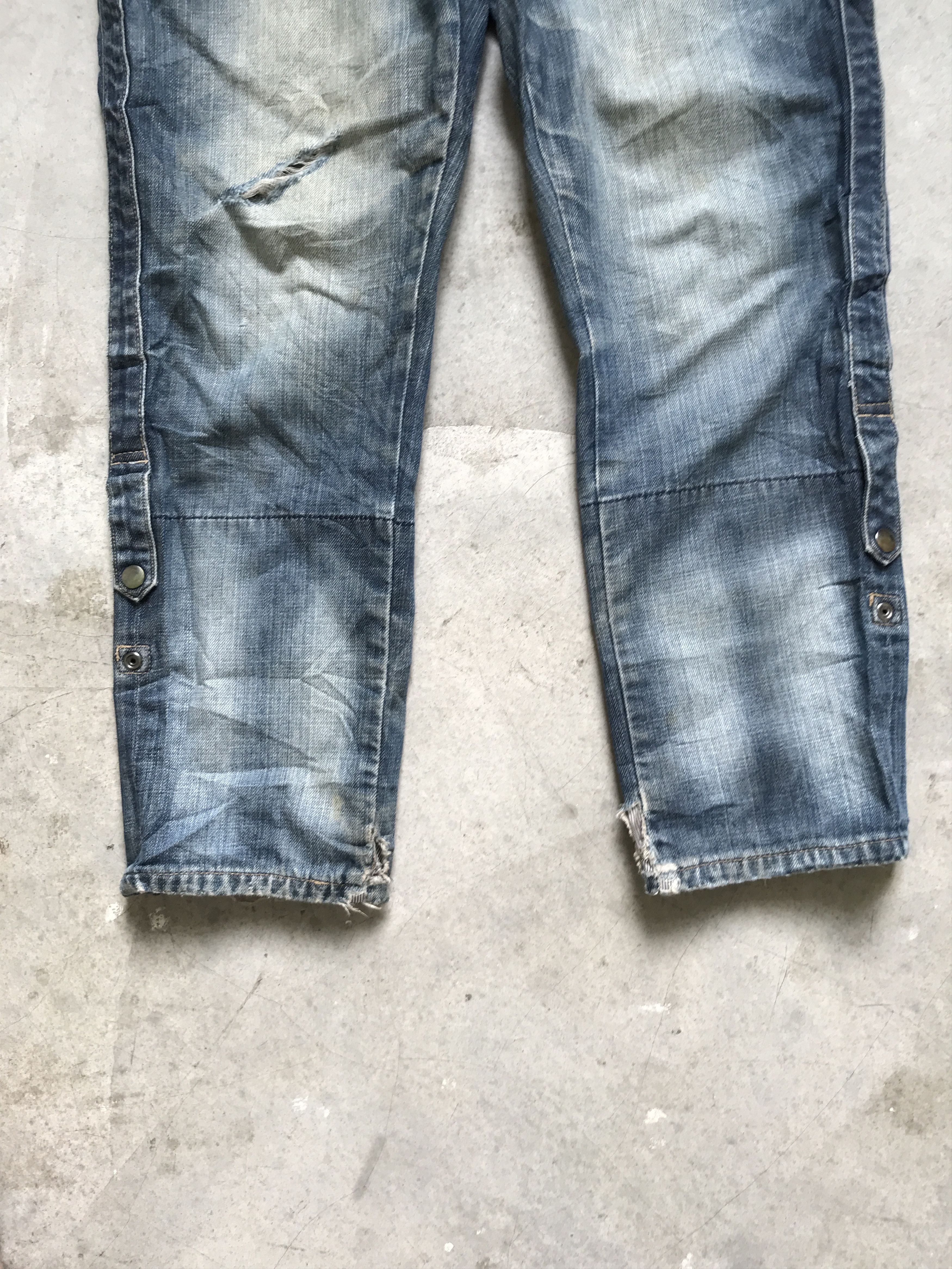 Japanese Brand × PPFM D43-PPFM Japan Cropped Distressed Denim Size US 30 / EU 46 - 4 Thumbnail