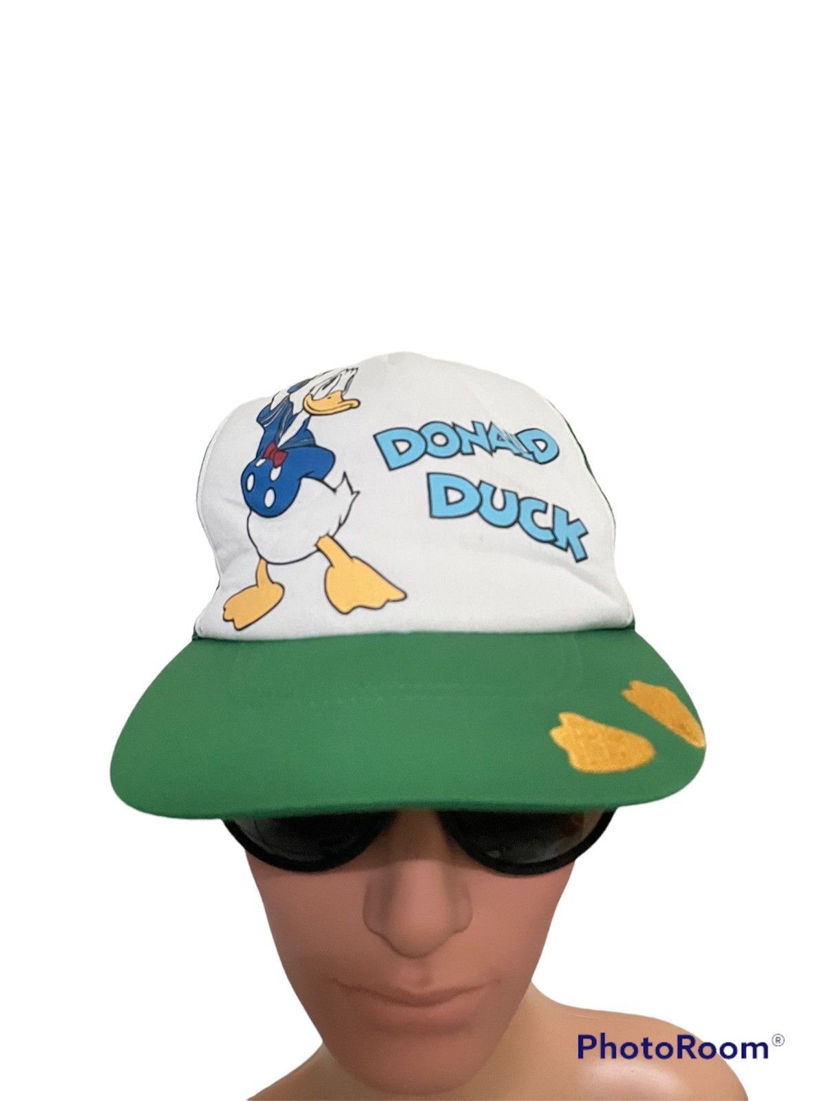 image of Hats x Trucker Hat Vintage Trucker Hat Donald Duck in Green, Men's