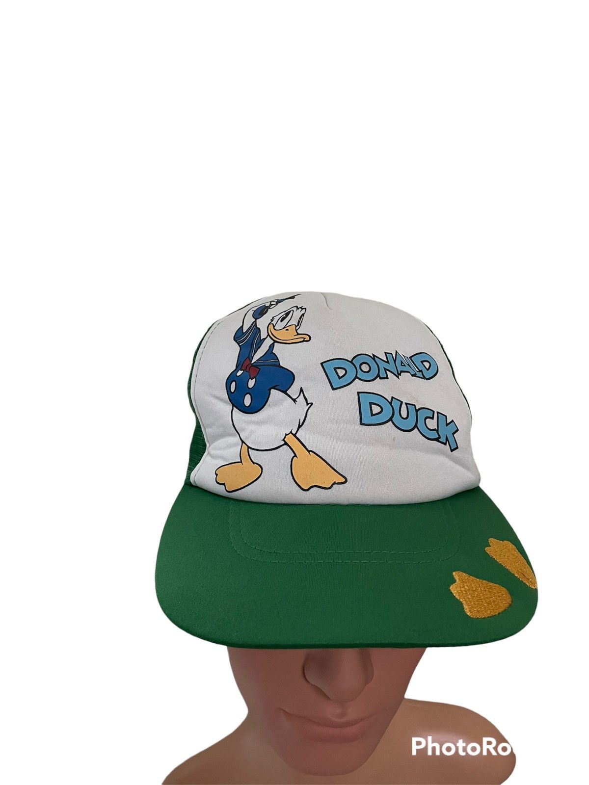 Vintage Vintage Trucker Hat Donald Duck Size ONE SIZE - 3 Thumbnail