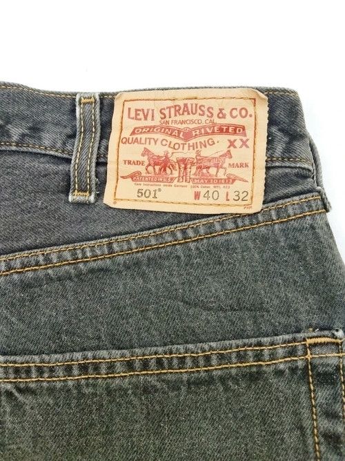 Levi's × Vintage Vintage Levis 501 Straight Leg Distressed Jeans 38x30 Size US 38 / EU 54 - 4 Thumbnail