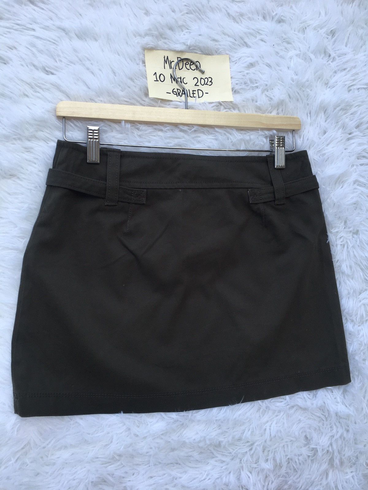 Burberry Rare Vintage Burberry Army Green Short Skirt Size 29" - 13 Thumbnail