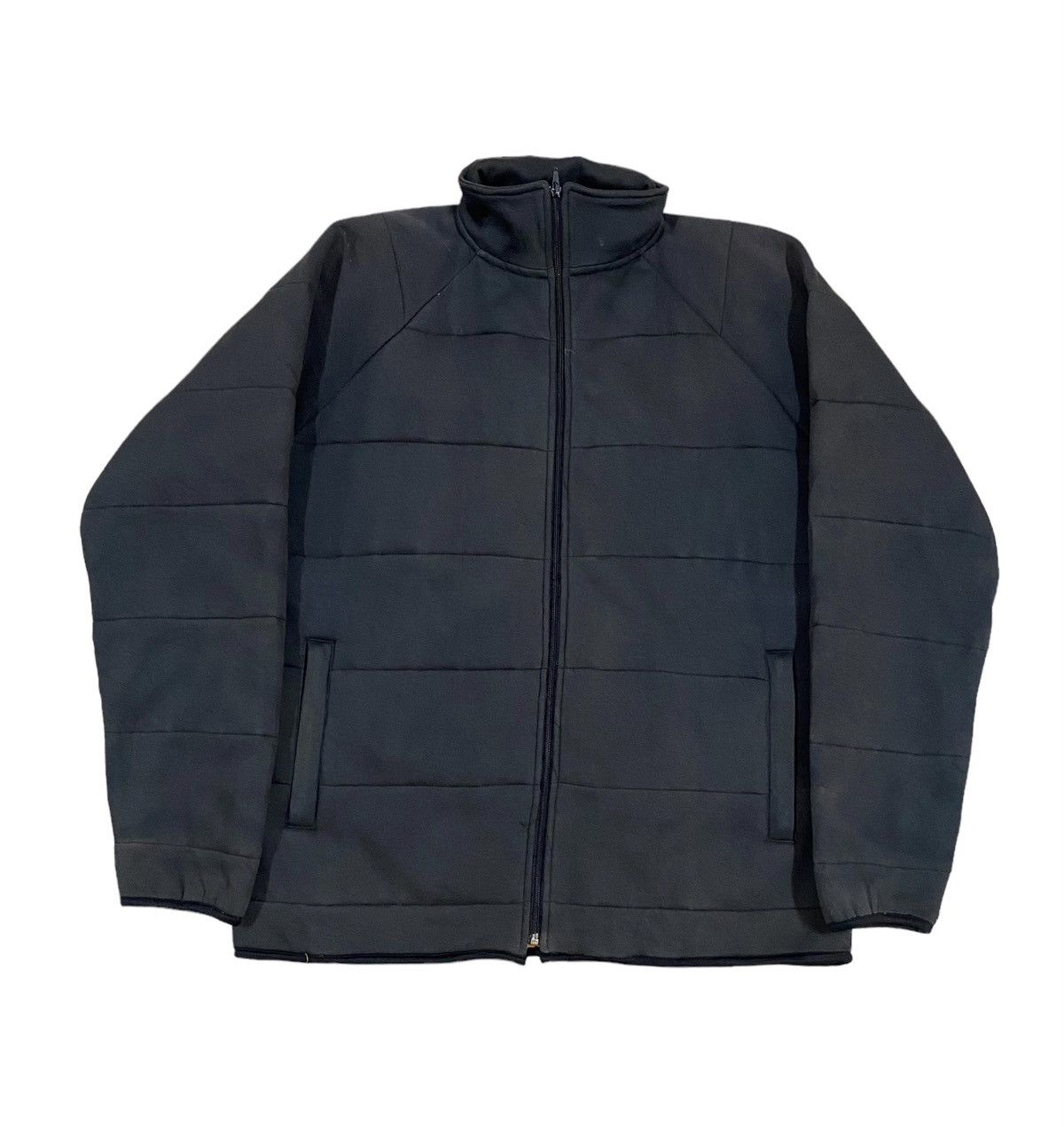 Stussy Vtg🔥90’s Stussy Quilted Sweater Black Sunfaded Zipper Ideal Size US XL / EU 56 / 4 - 4 Thumbnail