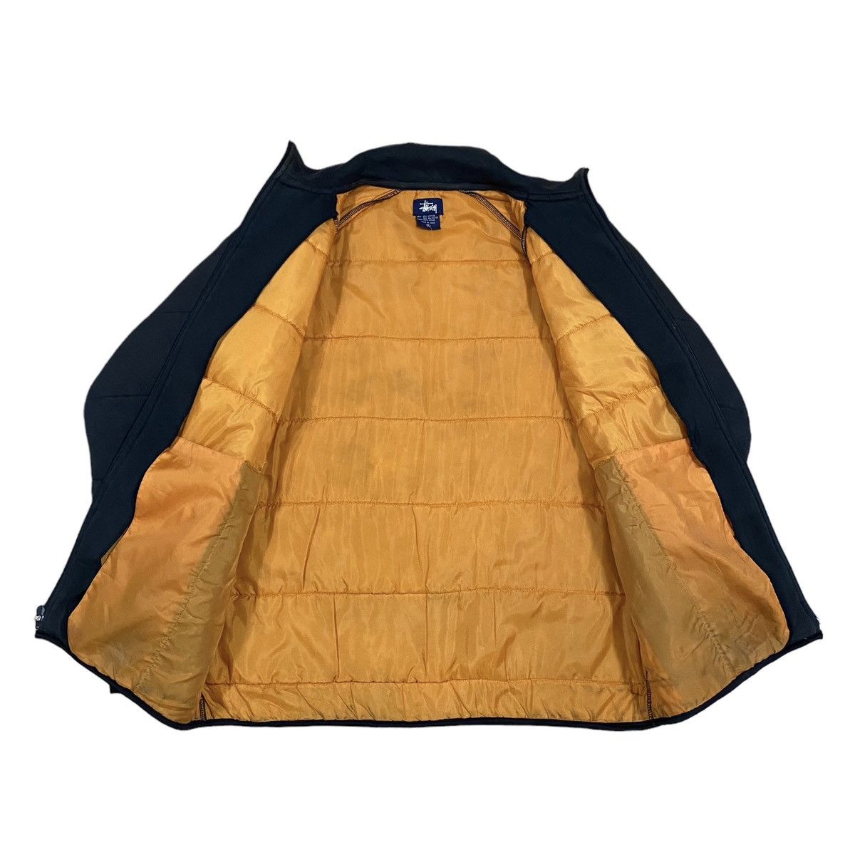 Stussy Vtg🔥90’s Stussy Quilted Sweater Black Sunfaded Zipper Ideal Size US XL / EU 56 / 4 - 3 Thumbnail