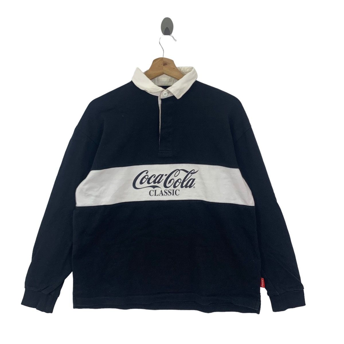 Vintage Vintage Coca Cola Classic Rugby Shirt Long Sleeve | Grailed