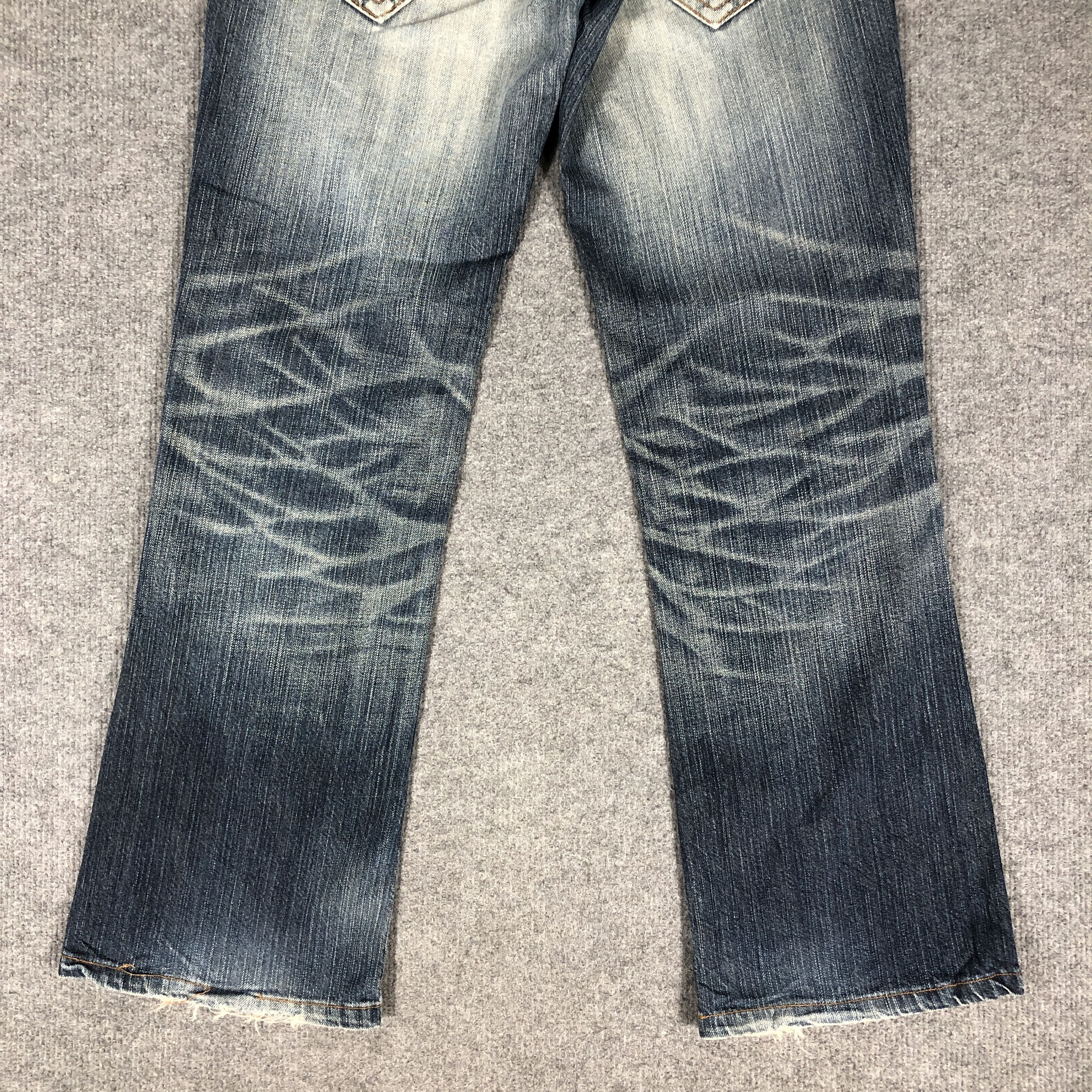 Edwin × Vintage Vintage Edwin 421XVS Distress Jeans L1175 Size US 30 / EU 46 - 6 Thumbnail