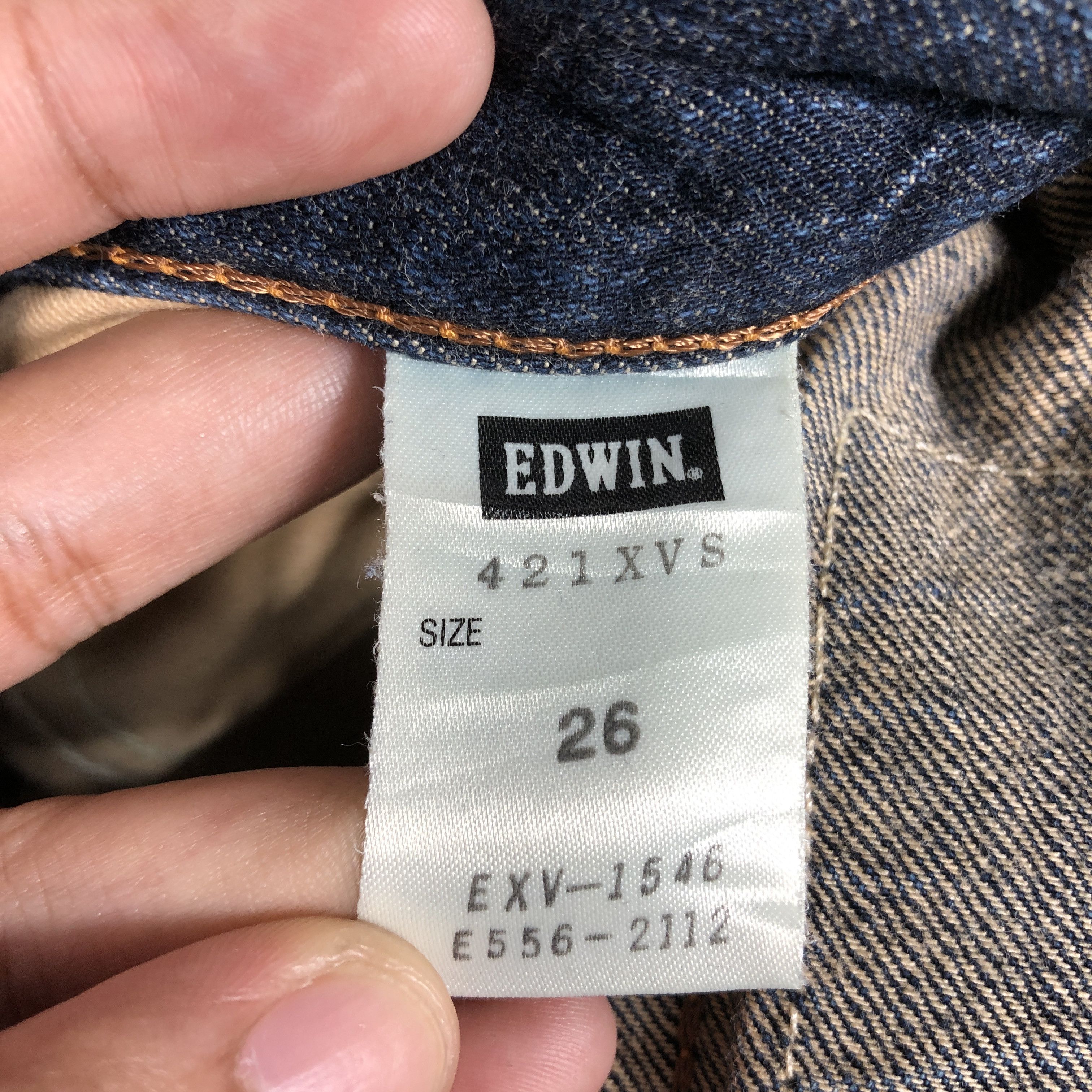 Edwin × Vintage Vintage Edwin 421XVS Distress Jeans L1175 Size US 30 / EU 46 - 9 Thumbnail