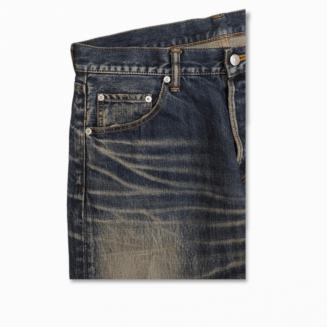 Hiroshi Fujiwara Archive FW 2007 SWAGGER LV Motive vintage buckle back jeans Size US 34 / EU 50 - 9 Thumbnail
