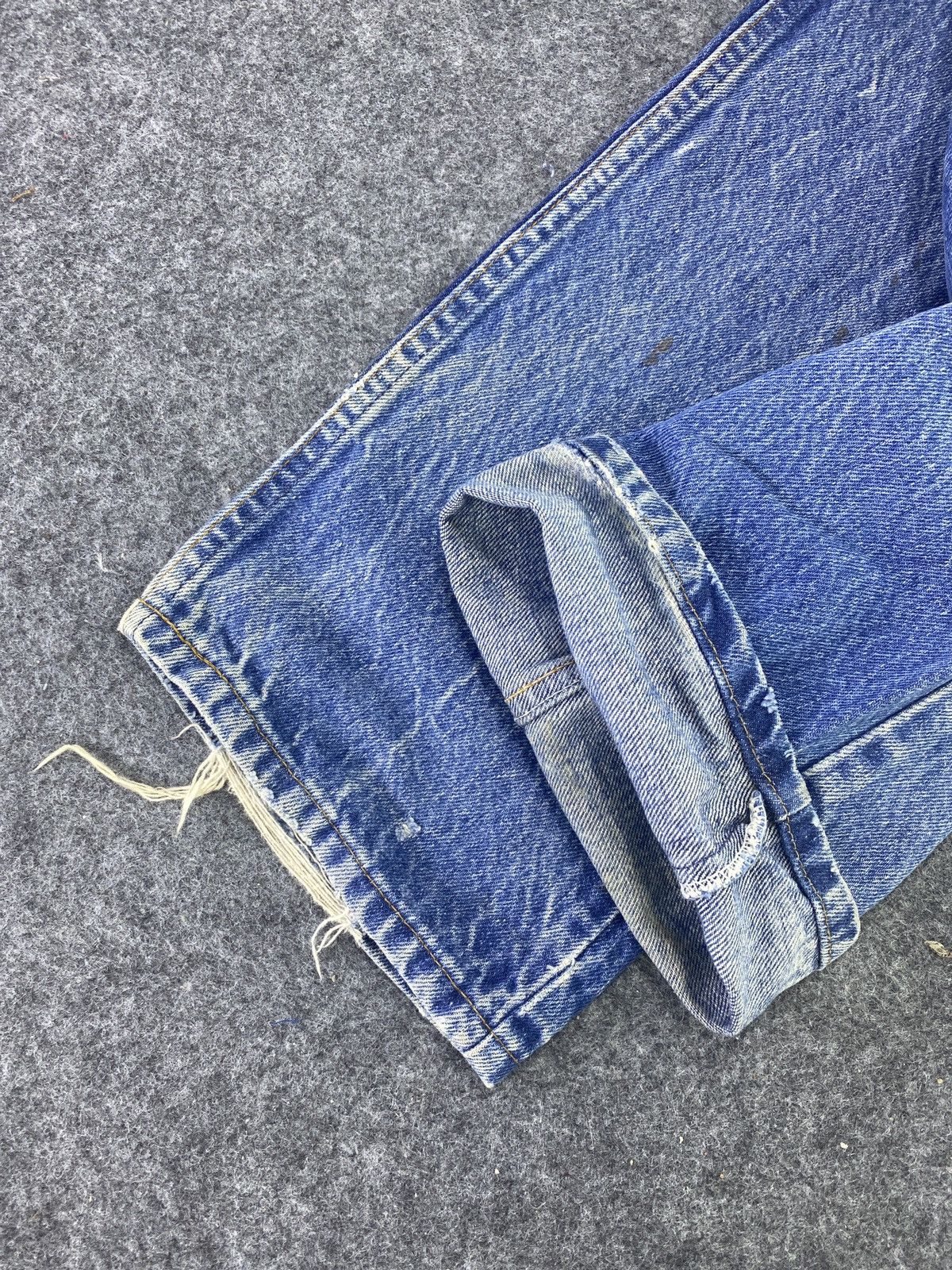 Levi's 80s Vintage Levi's 505 Jeans Distressed Stone Blue Wash-J601 Size US 38 / EU 54 - 7 Thumbnail