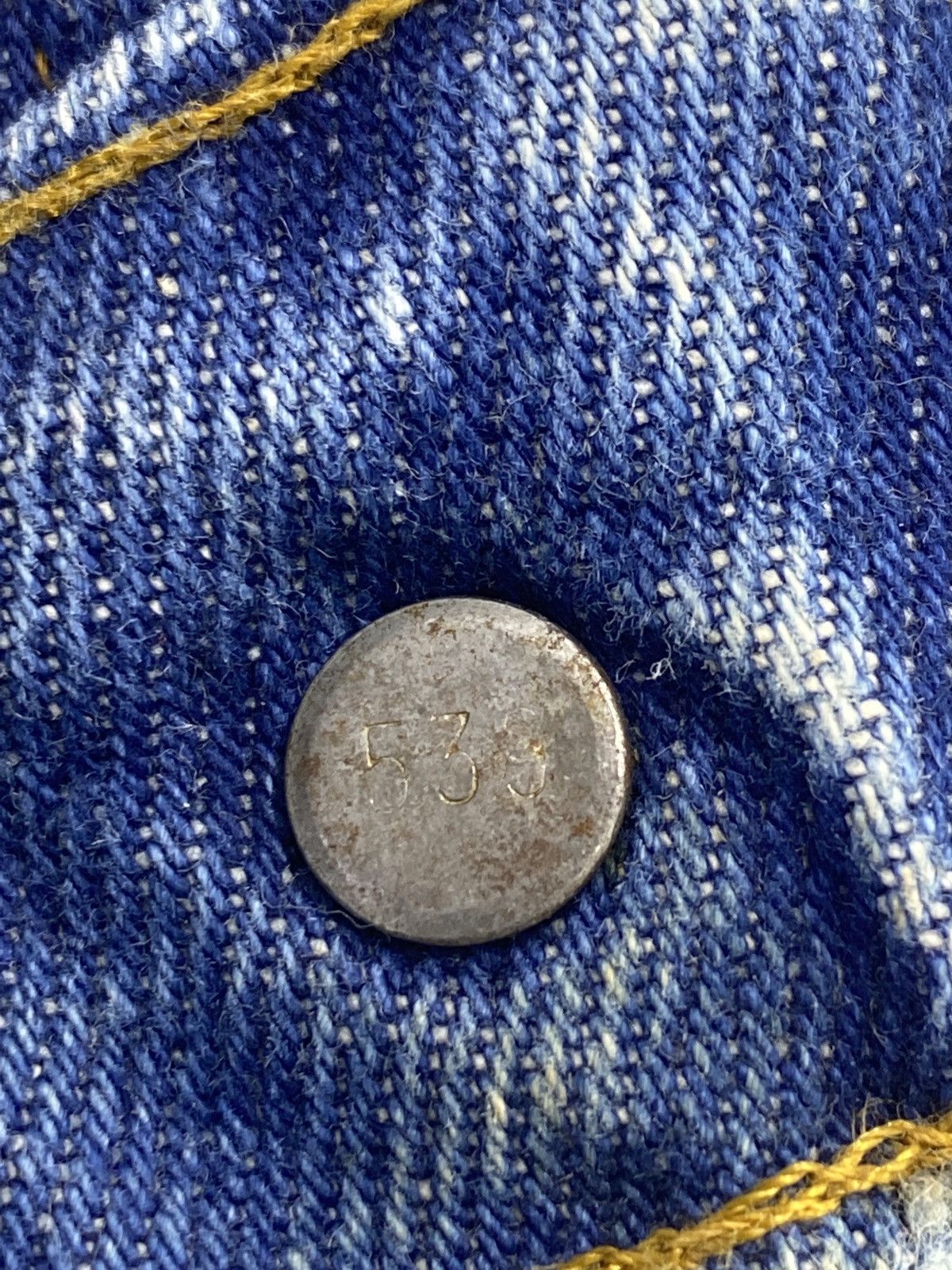 Levi's 80s Vintage Levi's 505 Jeans Distressed Stone Blue Wash-J601 Size US 38 / EU 54 - 5 Thumbnail