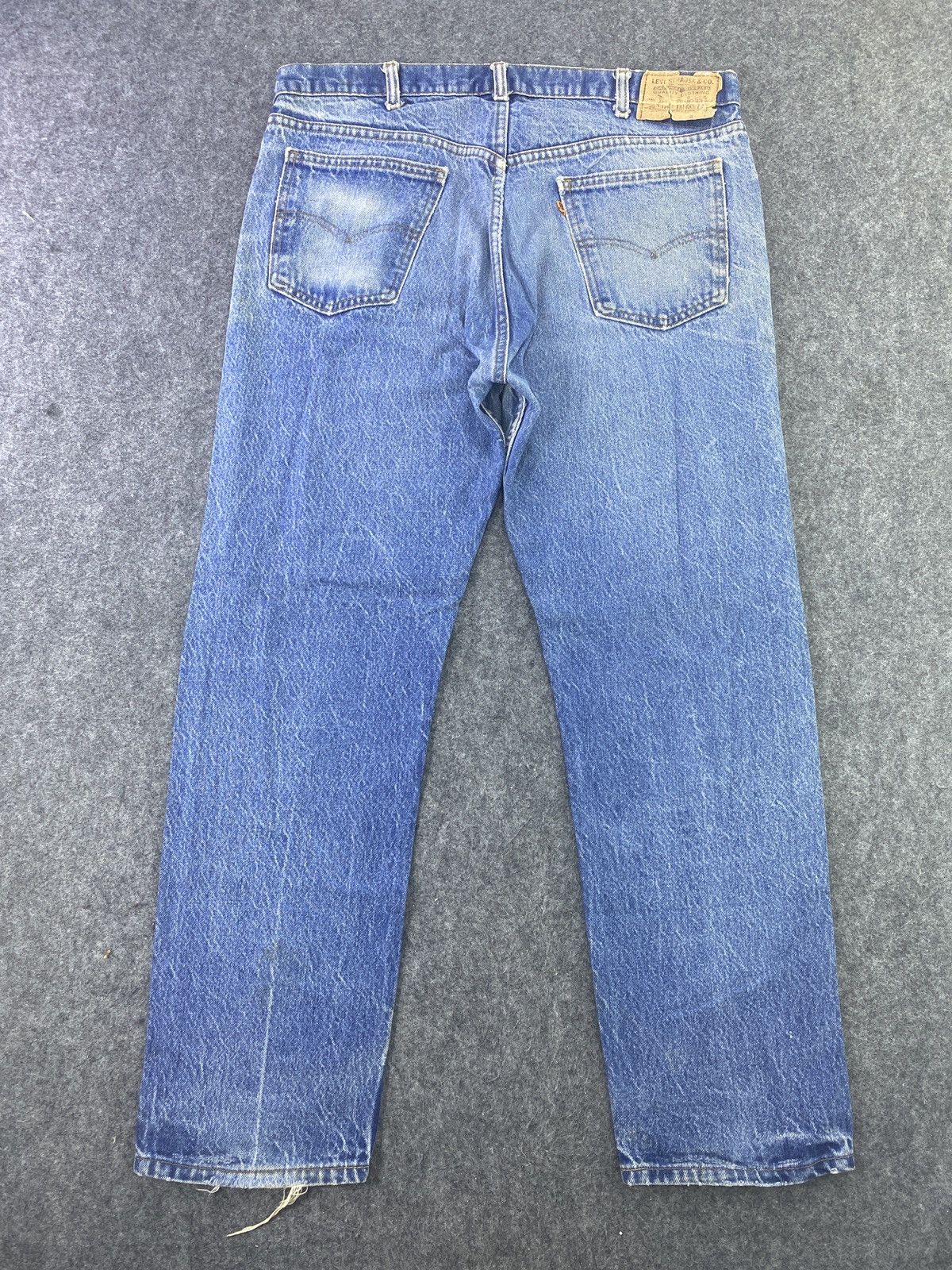 Levi's 80s Vintage Levi's 505 Jeans Distressed Stone Blue Wash-J601 Size US 38 / EU 54 - 2 Thumbnail