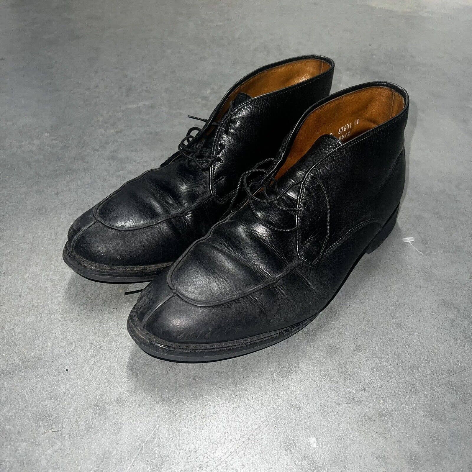 WORN ONCE Mens Allen Edmonds Tate Chukka Black Extralight Boots Size 9 D Men main image 4