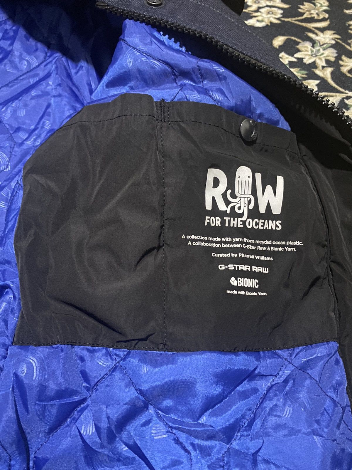 G-Star × Pharrell G ⭐️ Raw x Pharrell Gorpcore Indigo Flight Biker Jacket Size US L / EU 52-54 / 3 - 13 Thumbnail