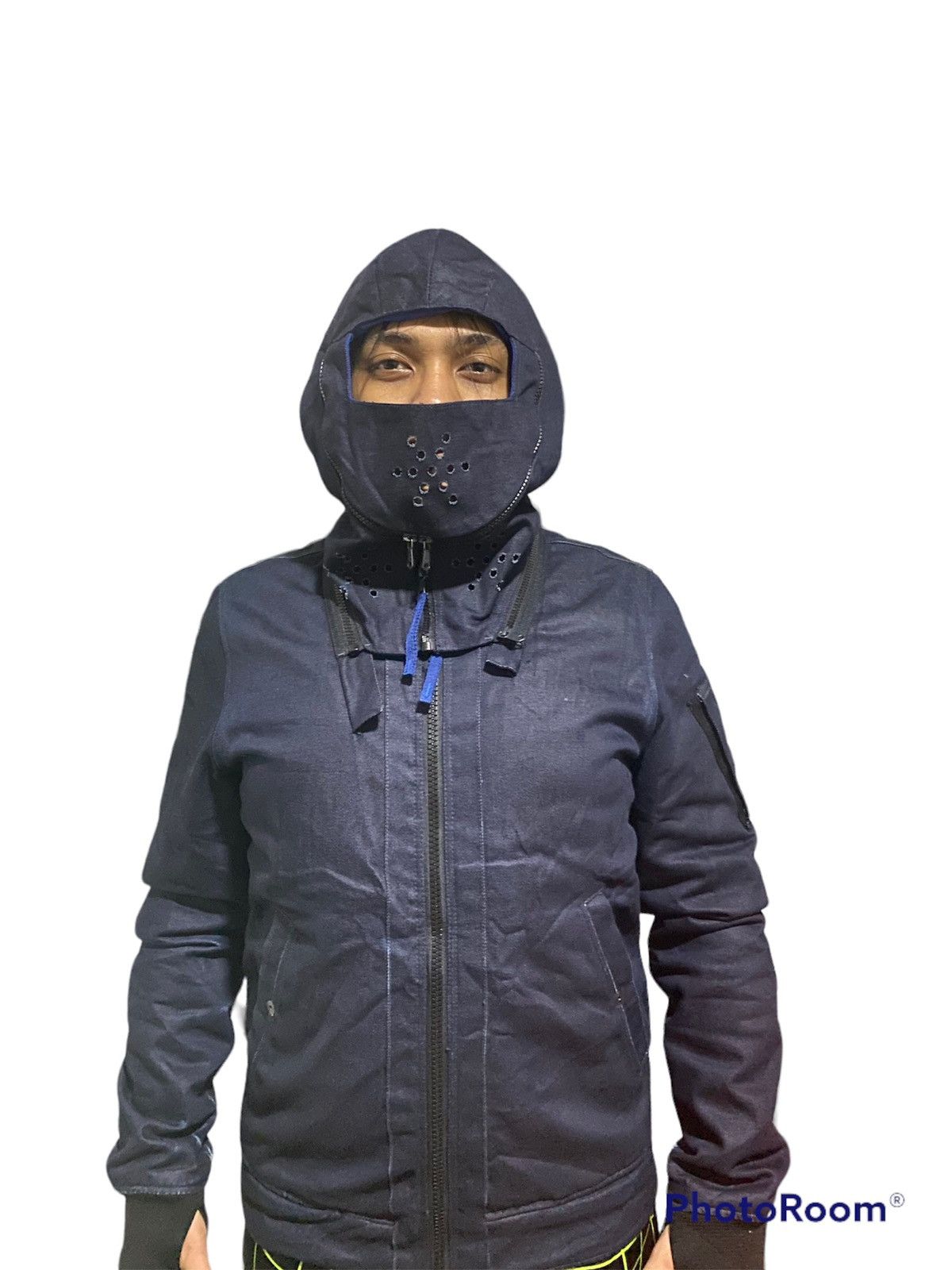G-Star × Pharrell G ⭐️ Raw x Pharrell Gorpcore Indigo Flight Biker Jacket Size US L / EU 52-54 / 3 - 2 Thumbnail