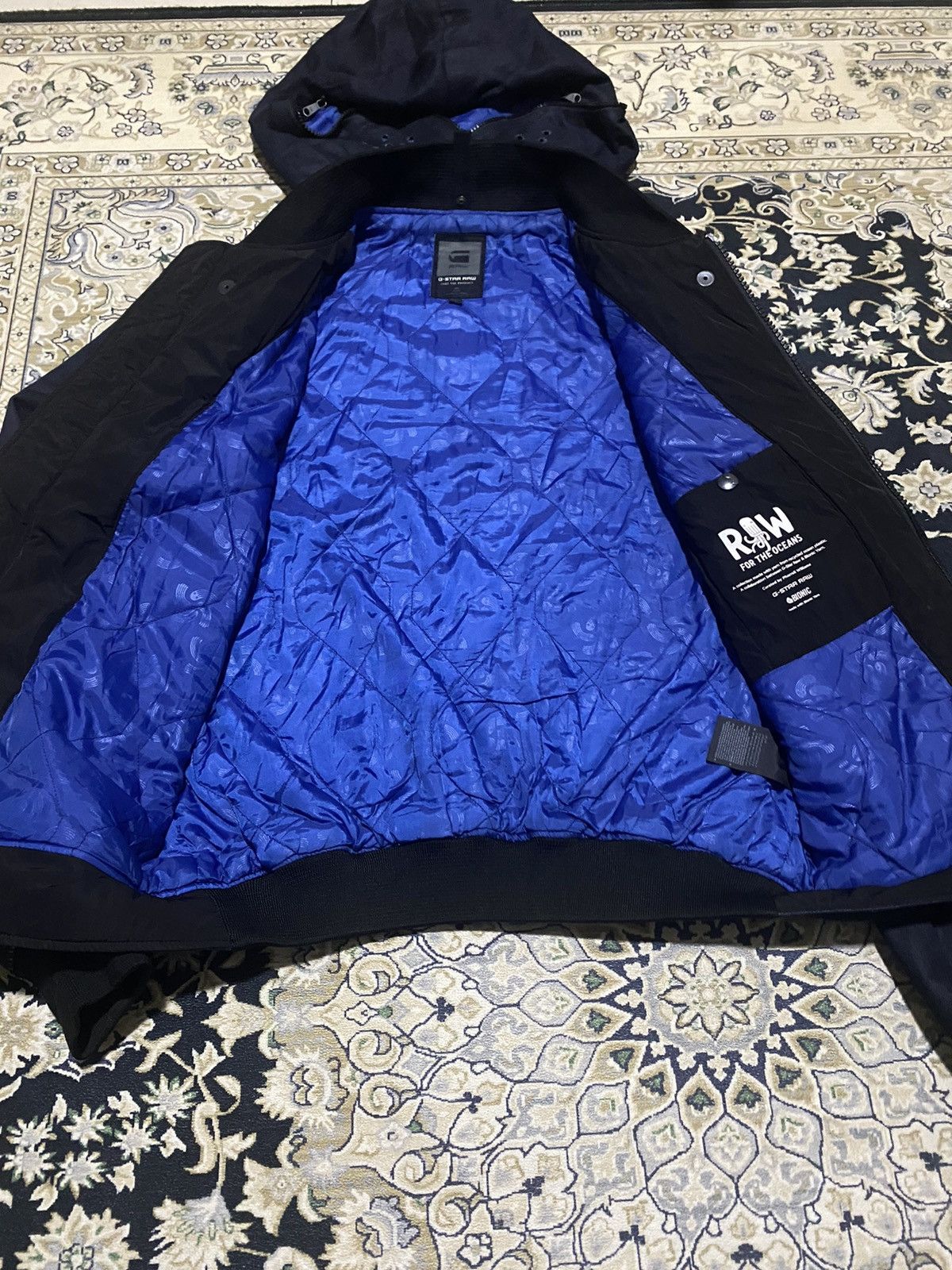 G-Star × Pharrell G ⭐️ Raw x Pharrell Gorpcore Indigo Flight Biker Jacket Size US L / EU 52-54 / 3 - 12 Thumbnail