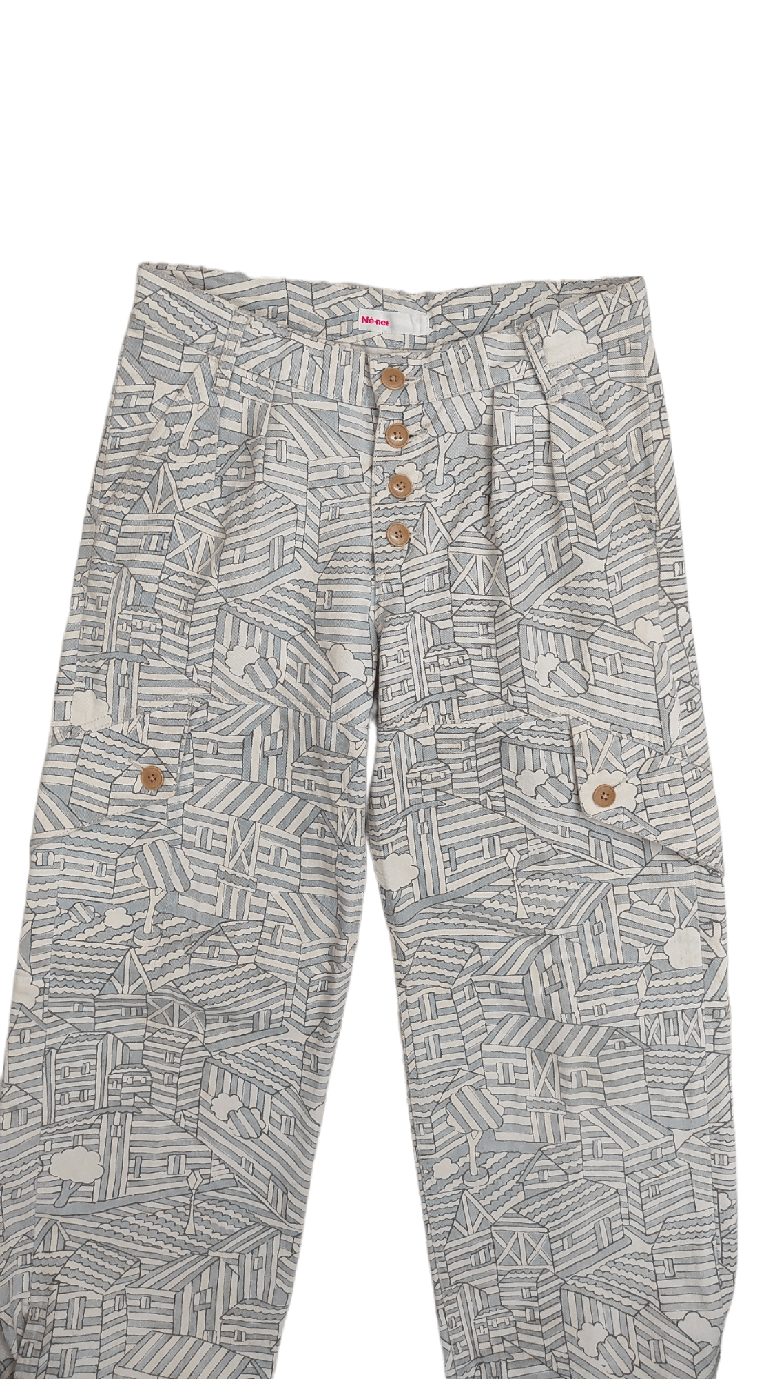 Ne-Net NE Net pocket cargo abstract print with ankle button pants Size US 30 / EU 46 - 12 Thumbnail