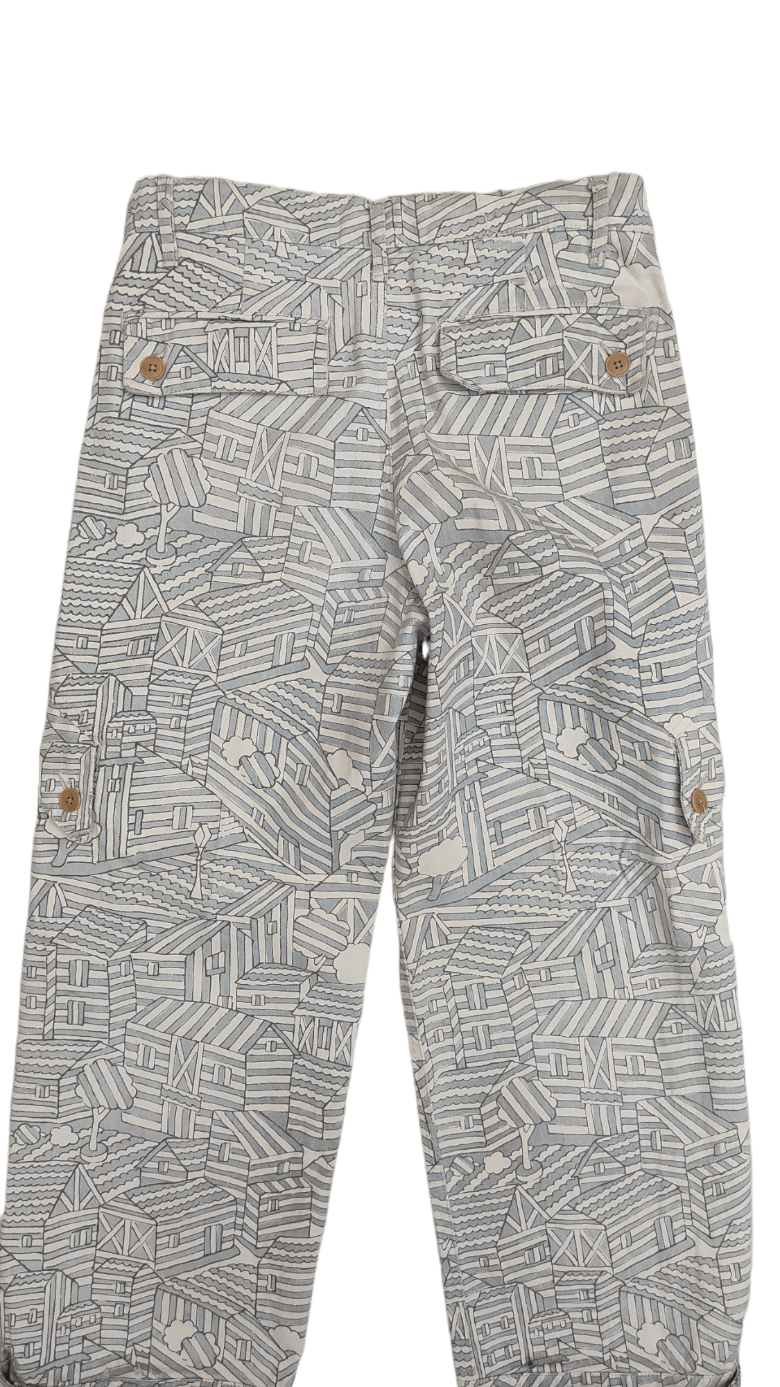 Ne-Net NE Net pocket cargo abstract print with ankle button pants Size US 30 / EU 46 - 8 Thumbnail