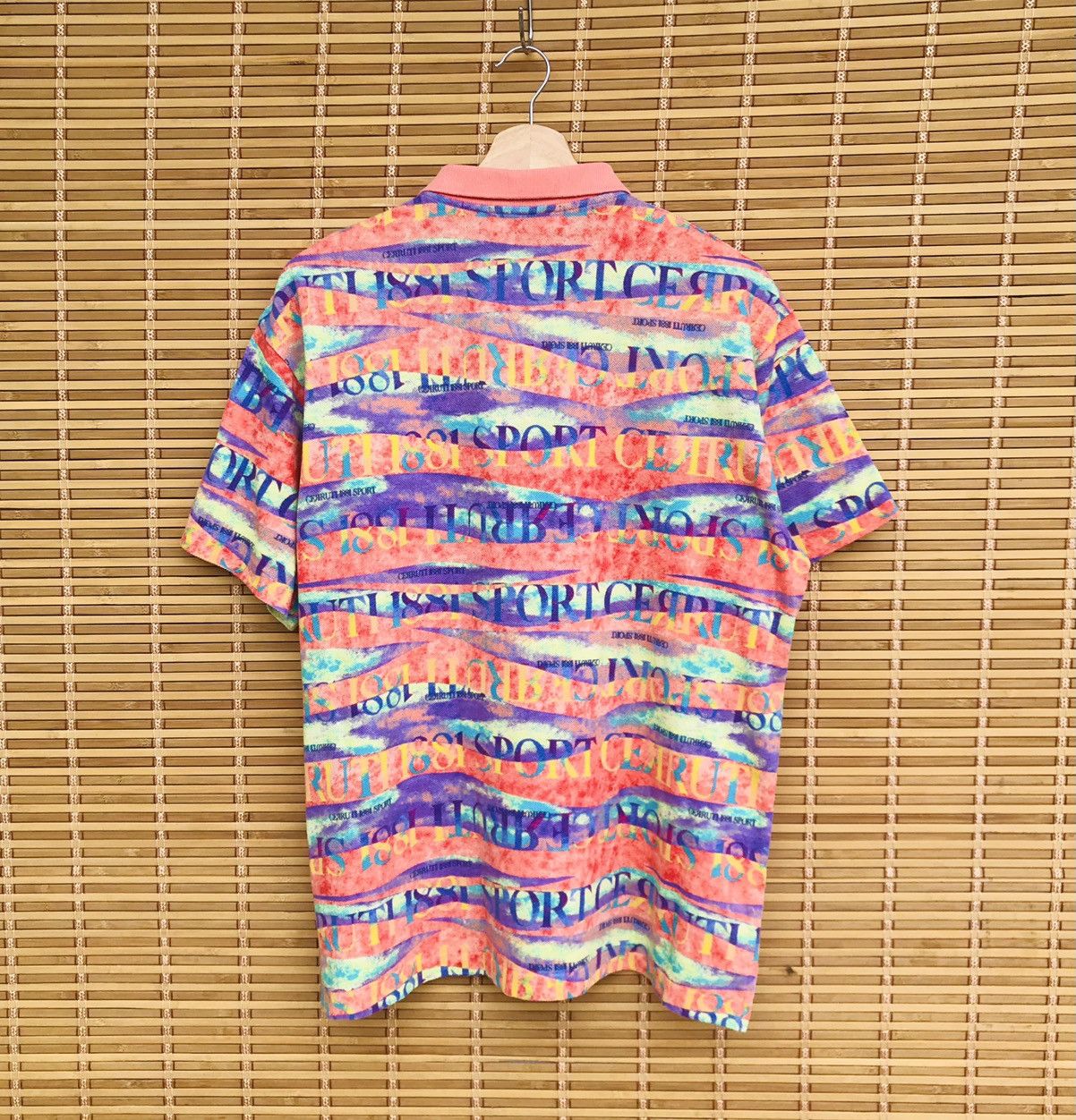 Cerruti 1881 Vintage Nino Cerruti 1881 sport polo monogram spell out Size US L / EU 52-54 / 3 - 6 Thumbnail