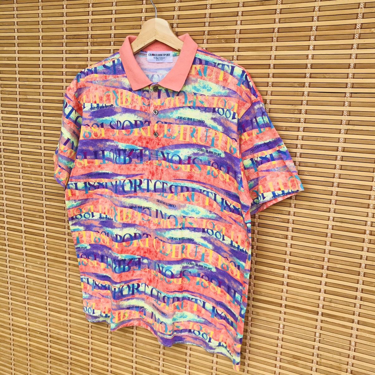 Cerruti 1881 Vintage Nino Cerruti 1881 sport polo monogram spell out Size US L / EU 52-54 / 3 - 3 Thumbnail