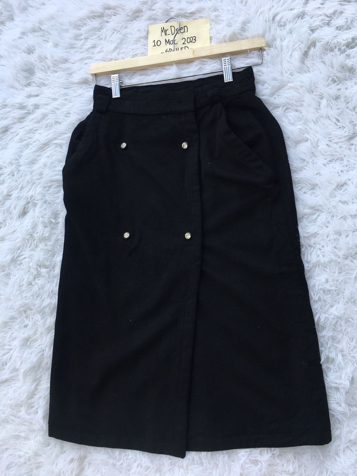 Gianni Valentino Rare Vintage 90s Gianni Versace Corduroy Midi Skirt Size 26" / US 2 / IT 38 - 3 Thumbnail