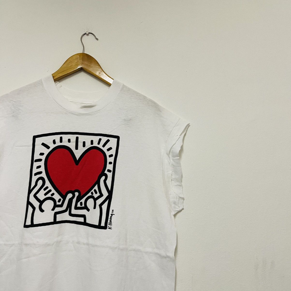 Vintage 90s Keith Haring T-Shirt / Pop Art / Rare / Artwork