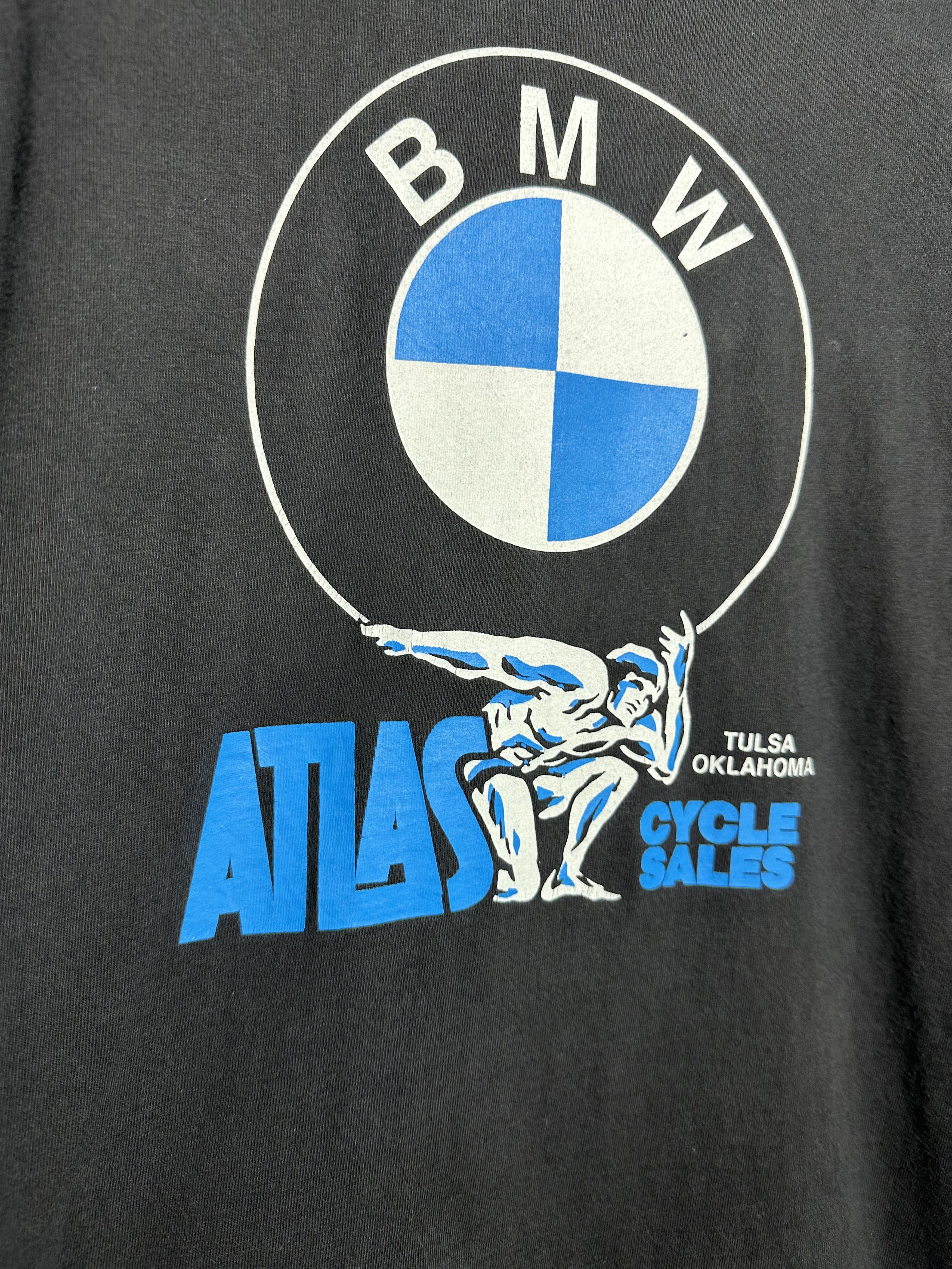 Vintage 🚨Vintage BMW Atlas Cycle Sales Tulsa 90s Car Promo T-Shirt Size US S / EU 44-46 / 1 - 4 Thumbnail