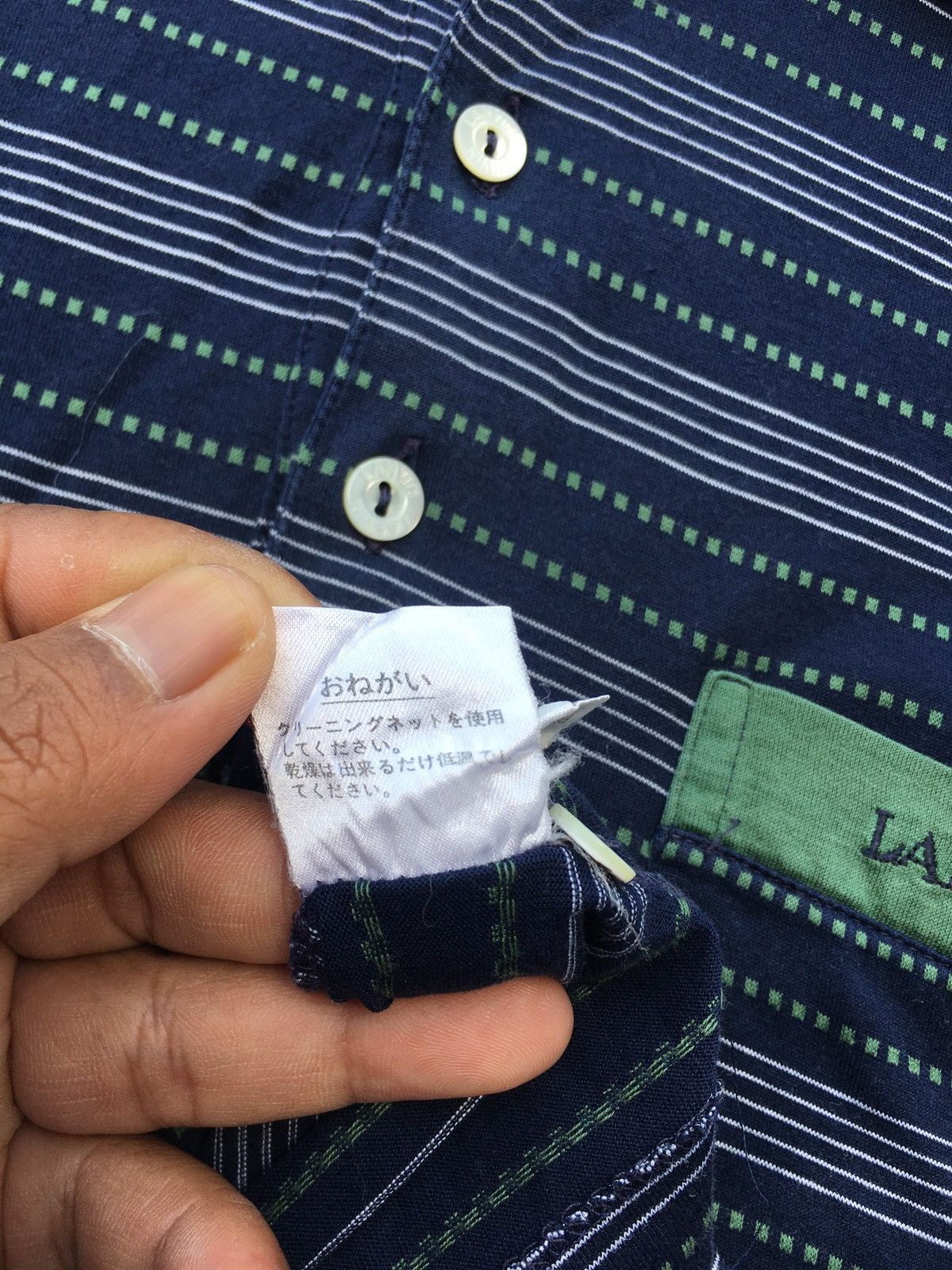 Lanvin Rare Vintage Lanvin Stripes Collar Shirt Size US M / EU 48-50 / 2 - 10 Thumbnail