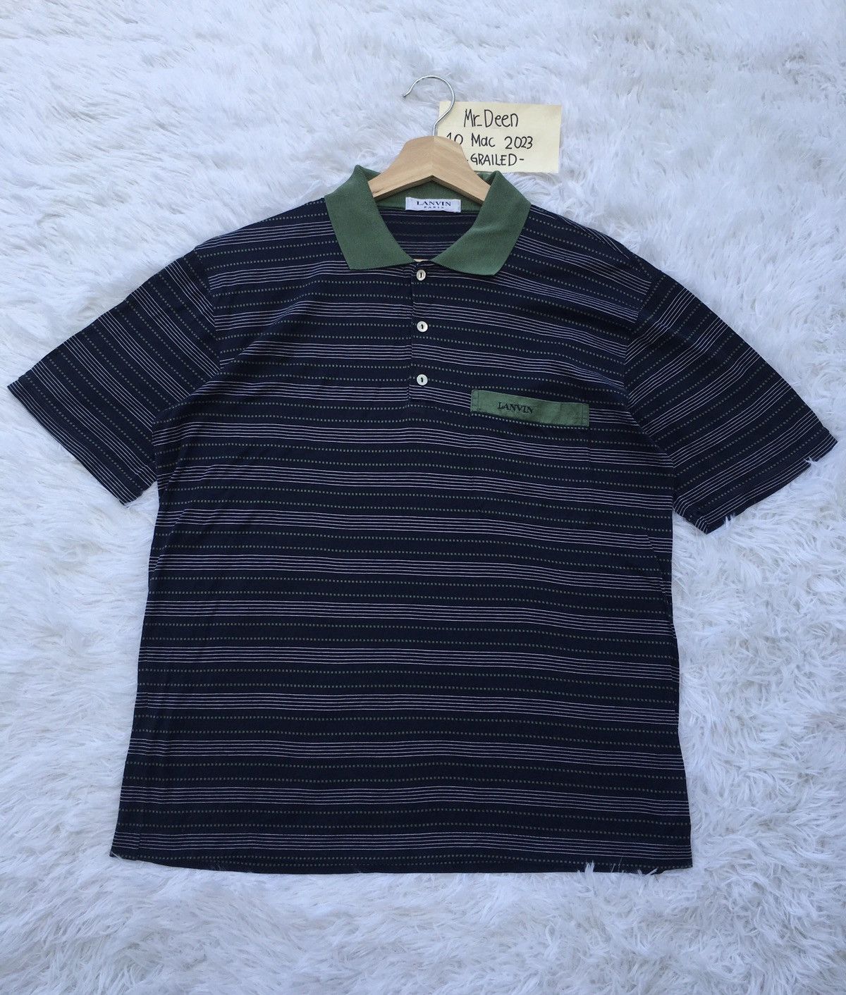 Lanvin Rare Vintage Lanvin Stripes Collar Shirt Size US M / EU 48-50 / 2 - 6 Thumbnail