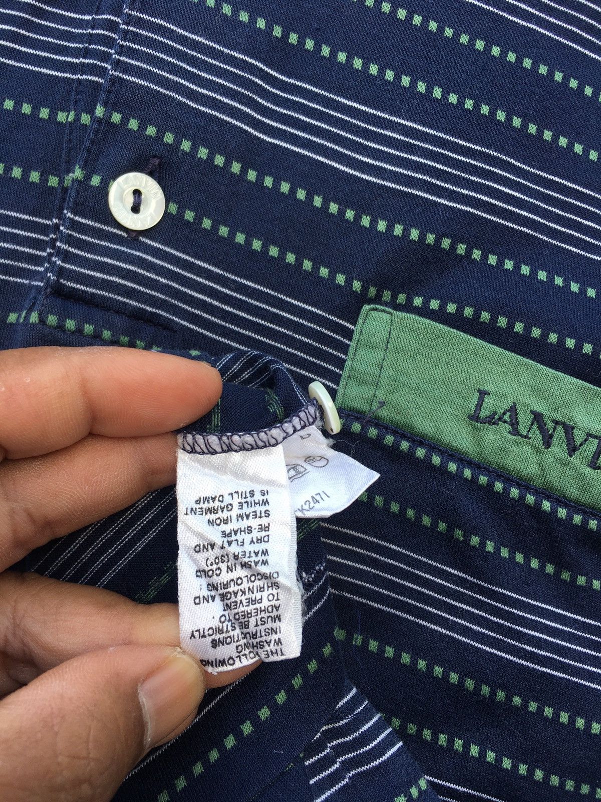 Lanvin Rare Vintage Lanvin Stripes Collar Shirt Size US M / EU 48-50 / 2 - 8 Thumbnail