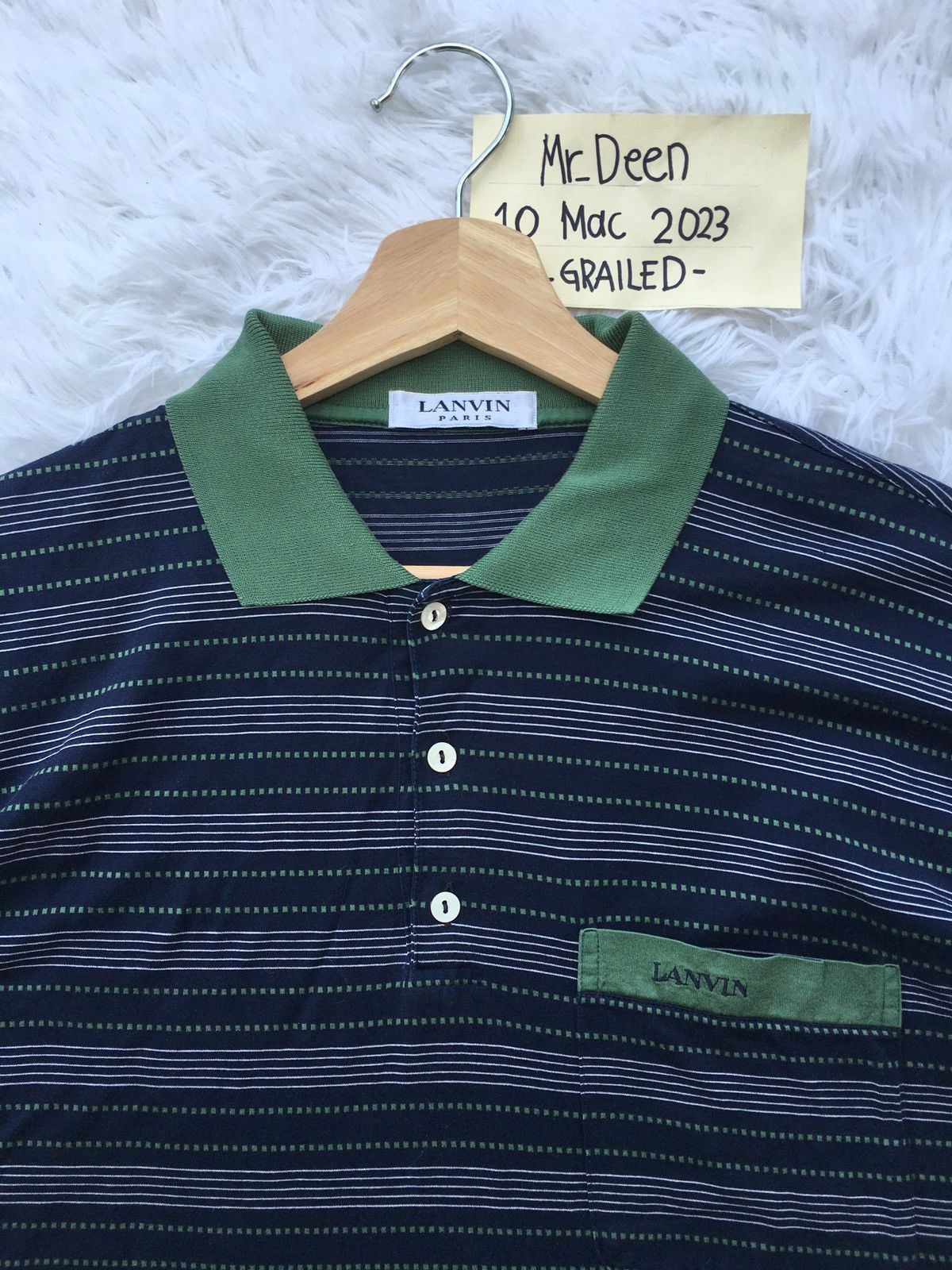 Lanvin Rare Vintage Lanvin Stripes Collar Shirt Size US M / EU 48-50 / 2 - 5 Thumbnail