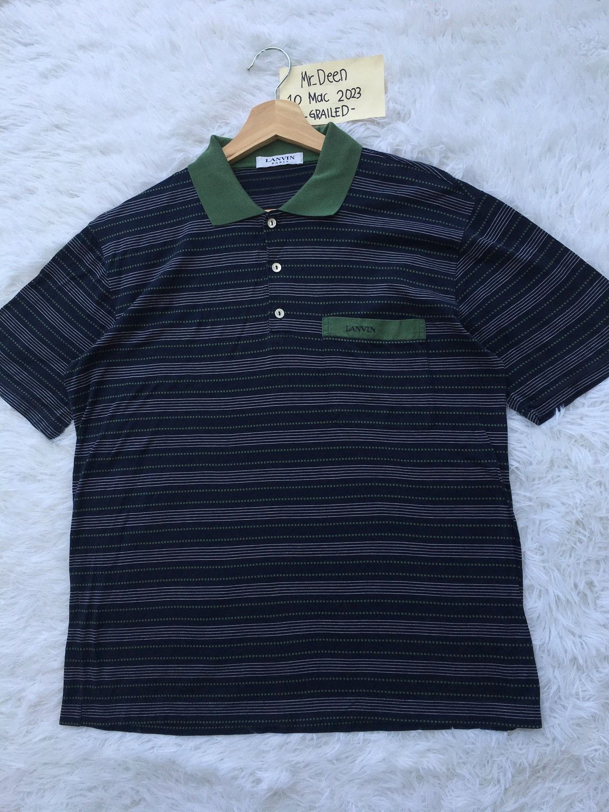 Lanvin Rare Vintage Lanvin Stripes Collar Shirt Size US M / EU 48-50 / 2 - 3 Thumbnail