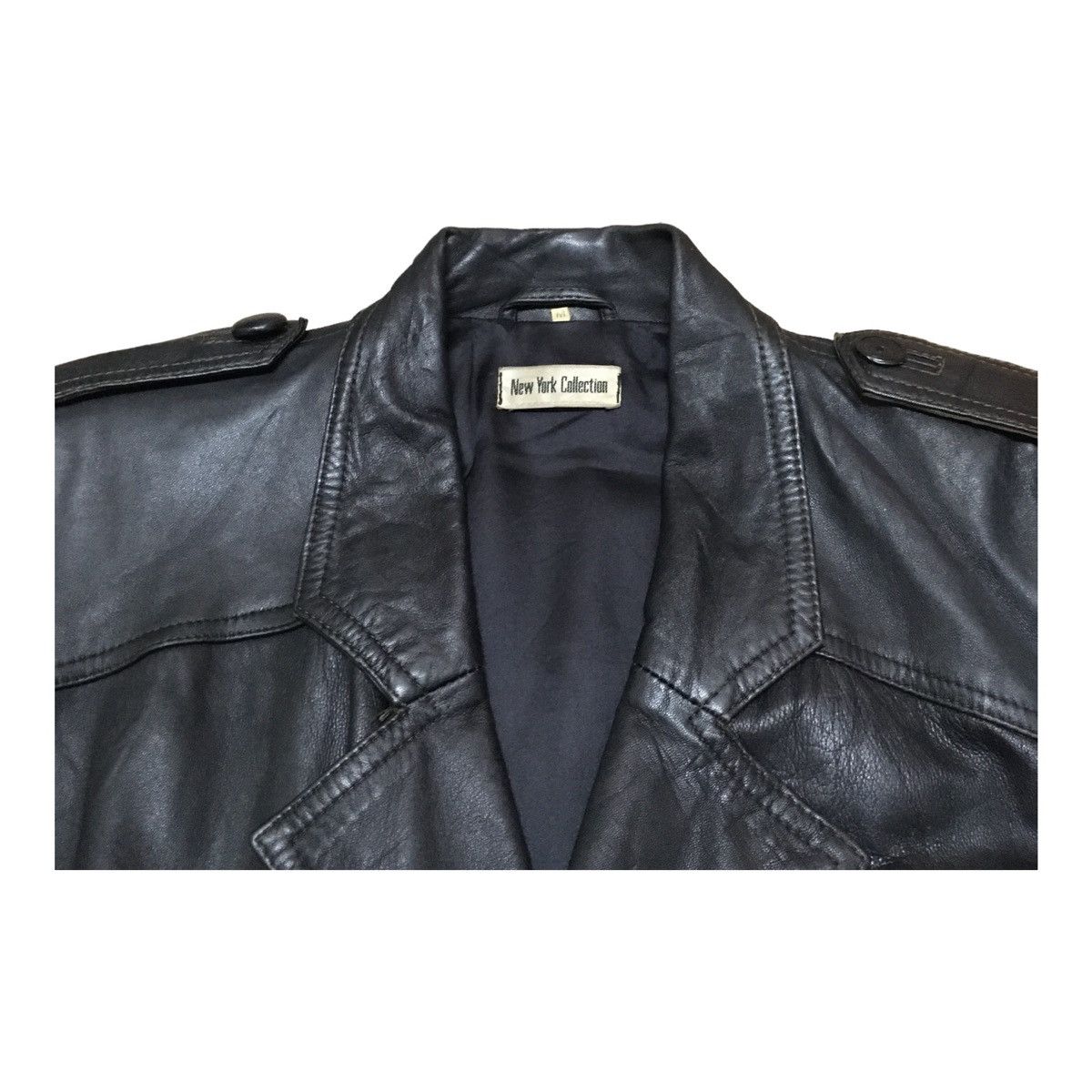 Designer × Vintage Rare Design Vintage Brand NY Collection Leather Jacket 1990s Size US M / EU 48-50 / 2 - 6 Thumbnail