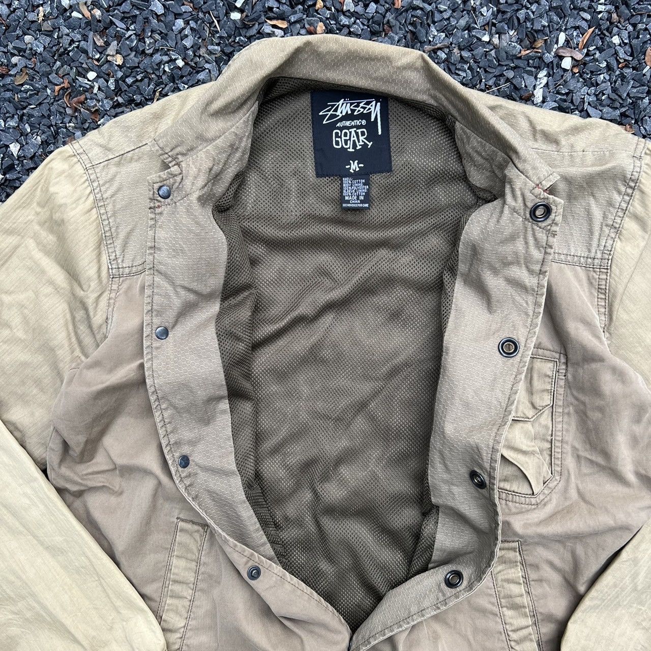 Vintage Stussy Authentic Gear workwear outer jacket