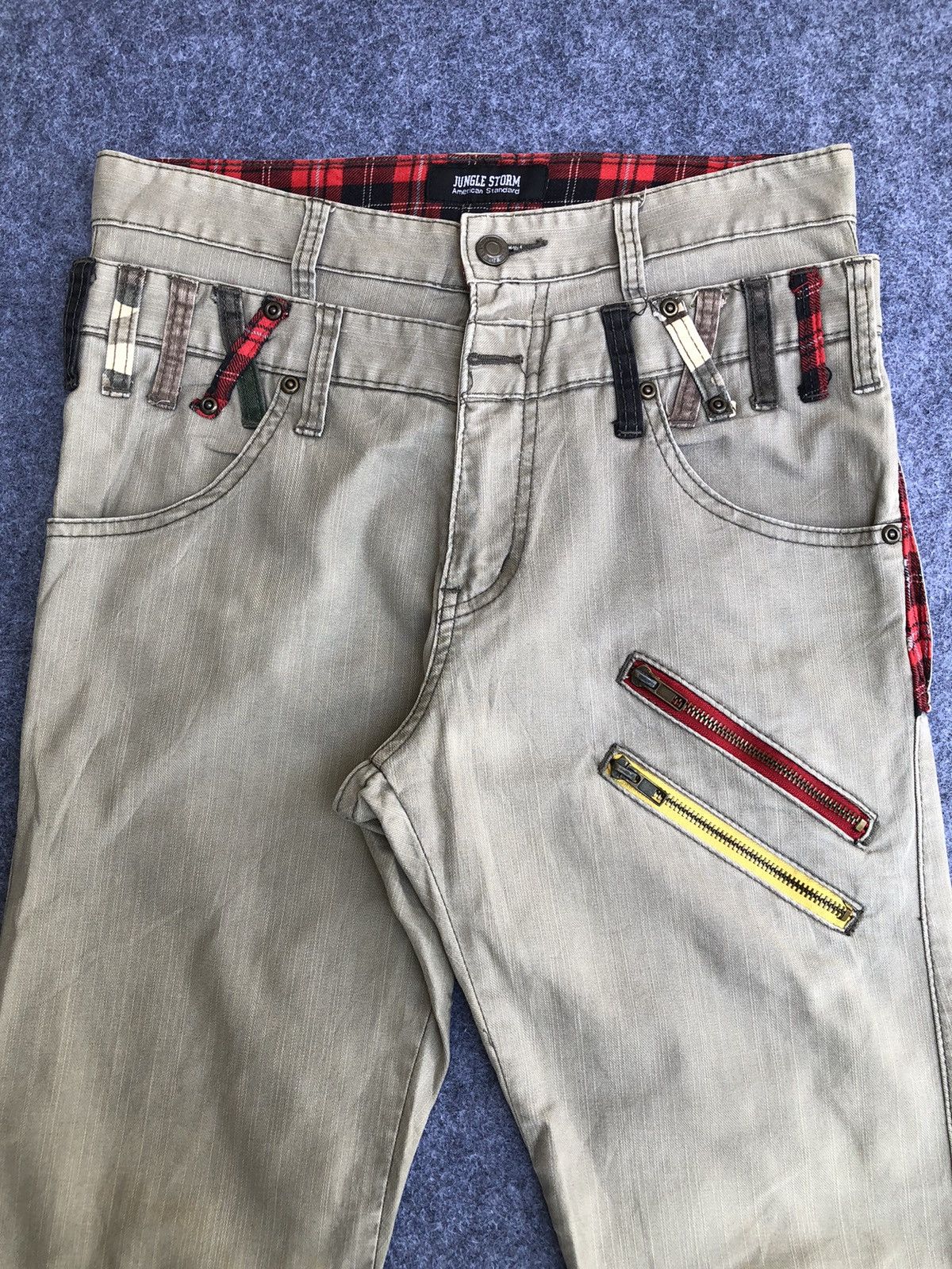 Japanese Brand Rare🔥Jungle Storm Double Waist jeans Size US 30 / EU 46 - 7 Thumbnail