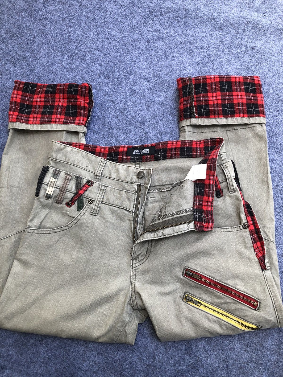Japanese Brand Rare🔥Jungle Storm Double Waist jeans Size US 30 / EU 46 - 4 Thumbnail