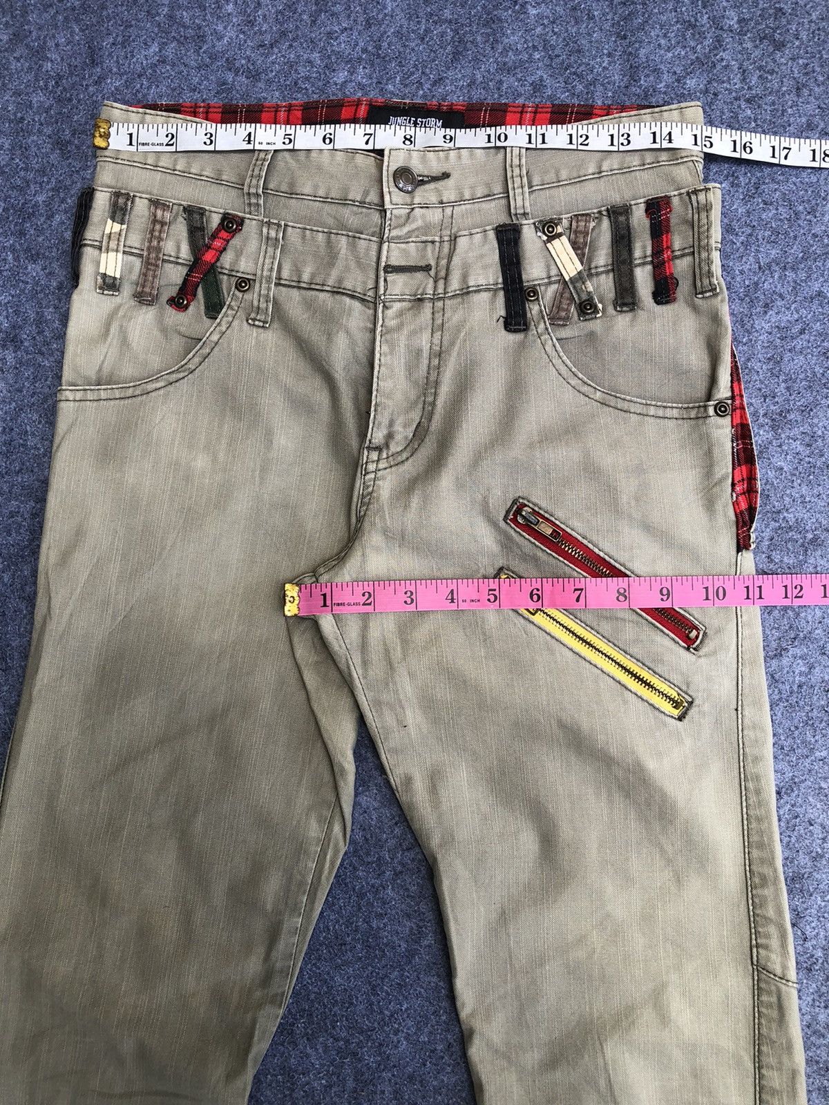Japanese Brand Rare🔥Jungle Storm Double Waist jeans Size US 30 / EU 46 - 12 Thumbnail