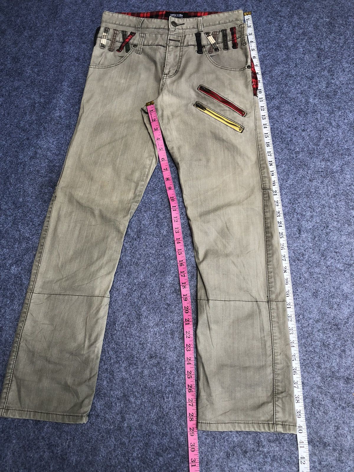 Japanese Brand Rare🔥Jungle Storm Double Waist jeans Size US 30 / EU 46 - 14 Thumbnail