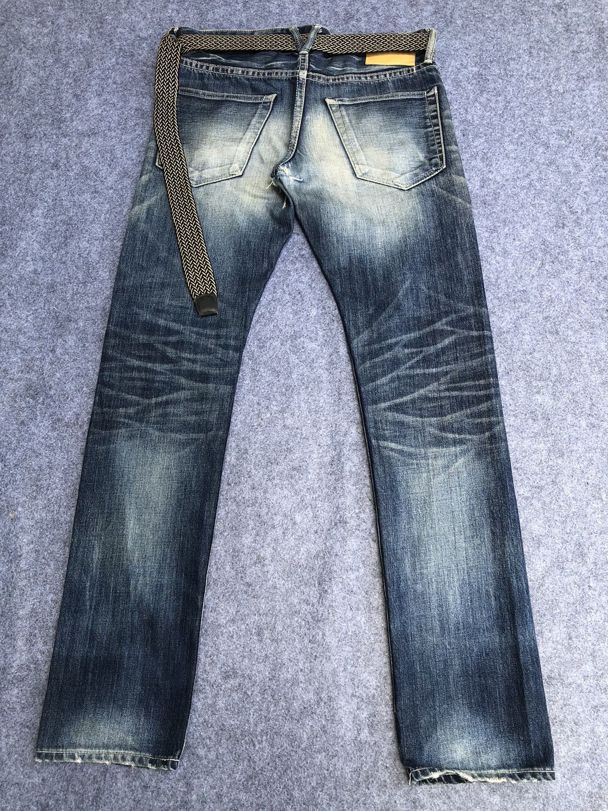 Japanese Brand Rare🔥Combo Set Vanquish Tokyo Japan Jeans & Belt Size US 33 - 4 Thumbnail