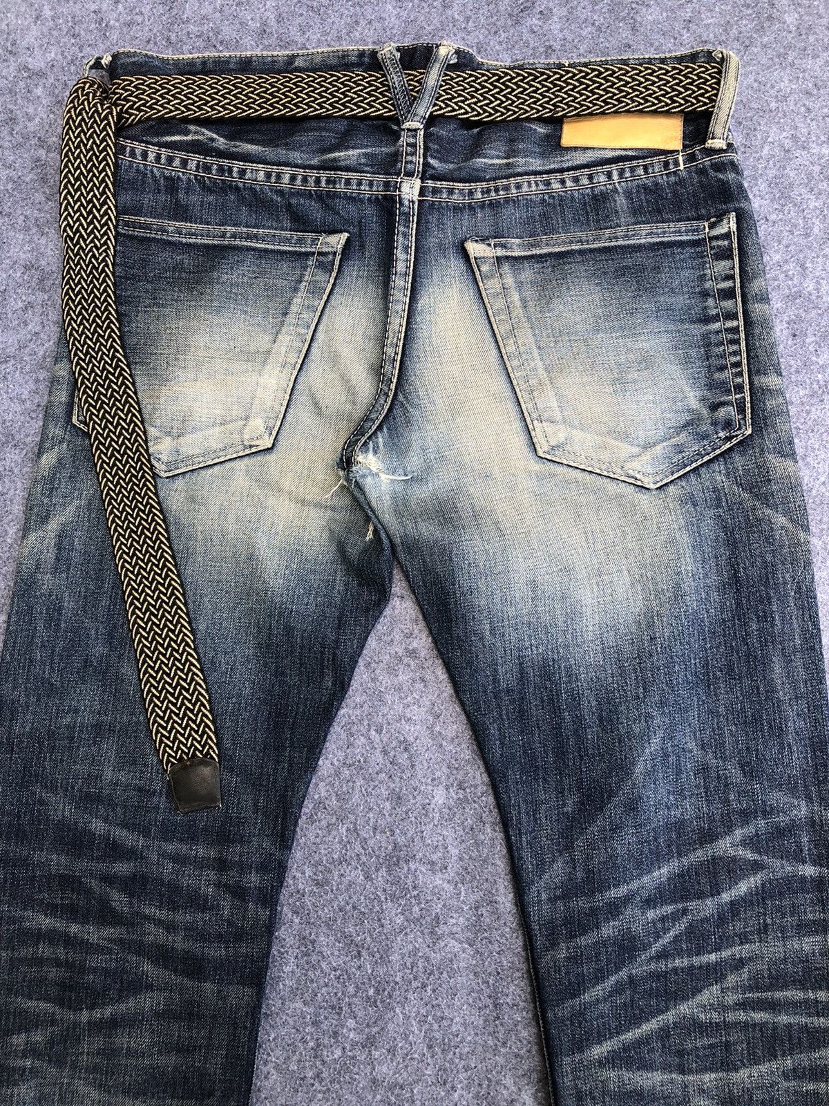 Japanese Brand Rare🔥Combo Set Vanquish Tokyo Japan Jeans & Belt Size US 33 - 5 Thumbnail