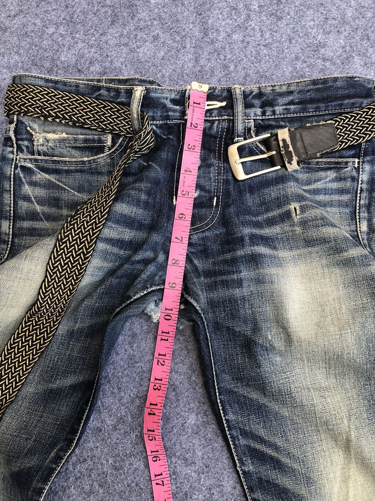 Japanese Brand Rare🔥Combo Set Vanquish Tokyo Japan Jeans & Belt Size US 33 - 18 Thumbnail