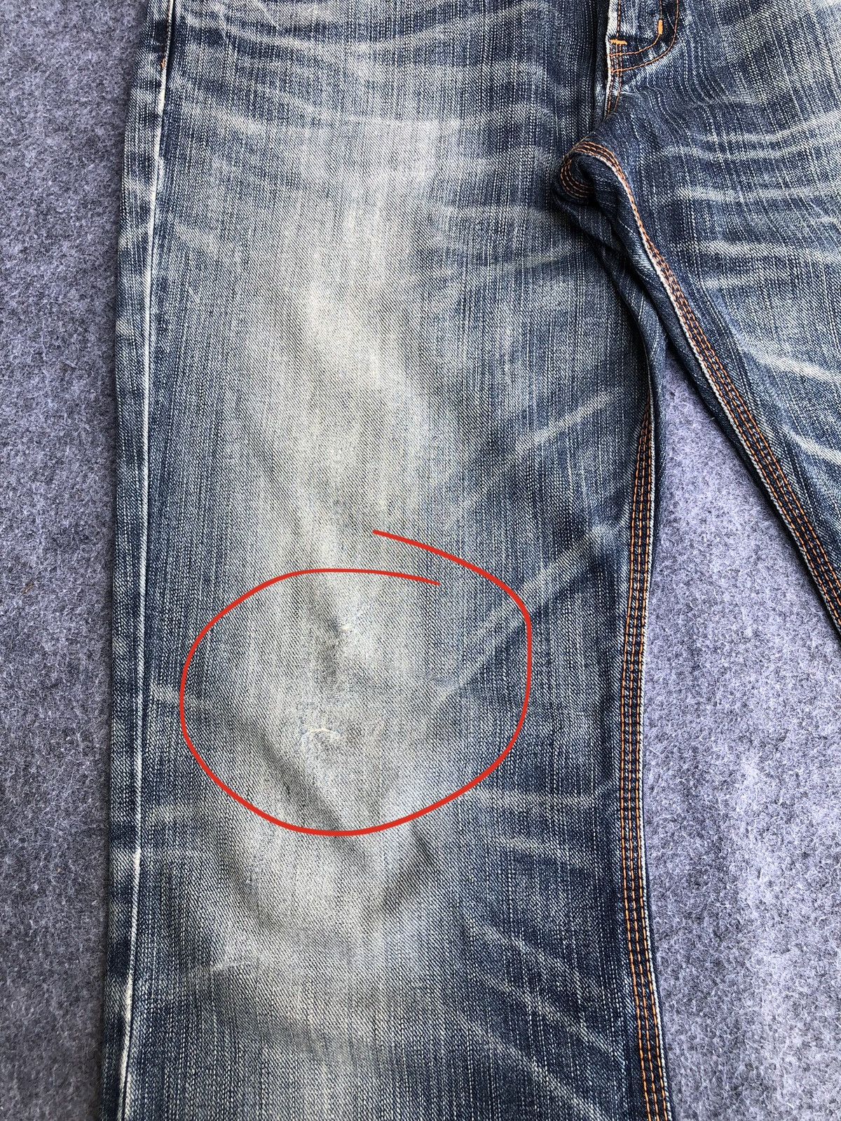 Edwin Last Drop🔥Rare🔥Edwin Distressed Bootcut Exclusive Vtg Jeans Size US 34 / EU 50 - 7 Thumbnail