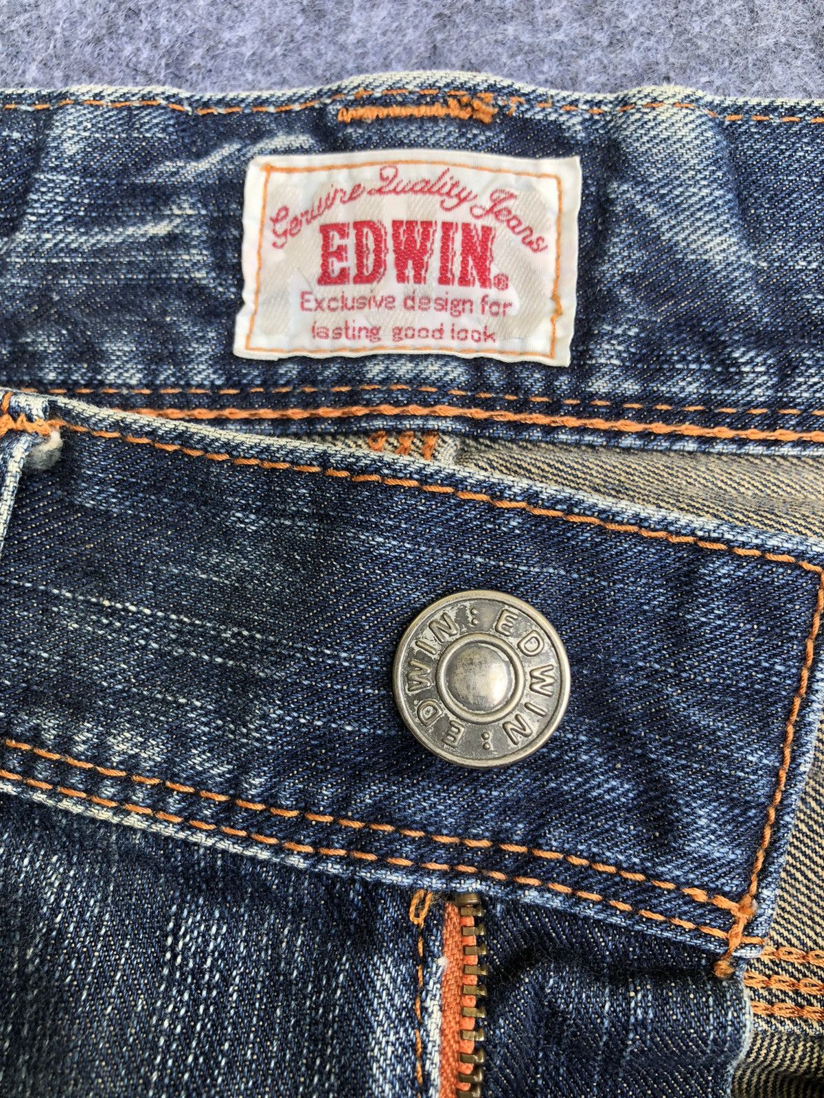 Edwin Last Drop🔥Rare🔥Edwin Distressed Bootcut Exclusive Vtg Jeans Size US 34 / EU 50 - 8 Thumbnail