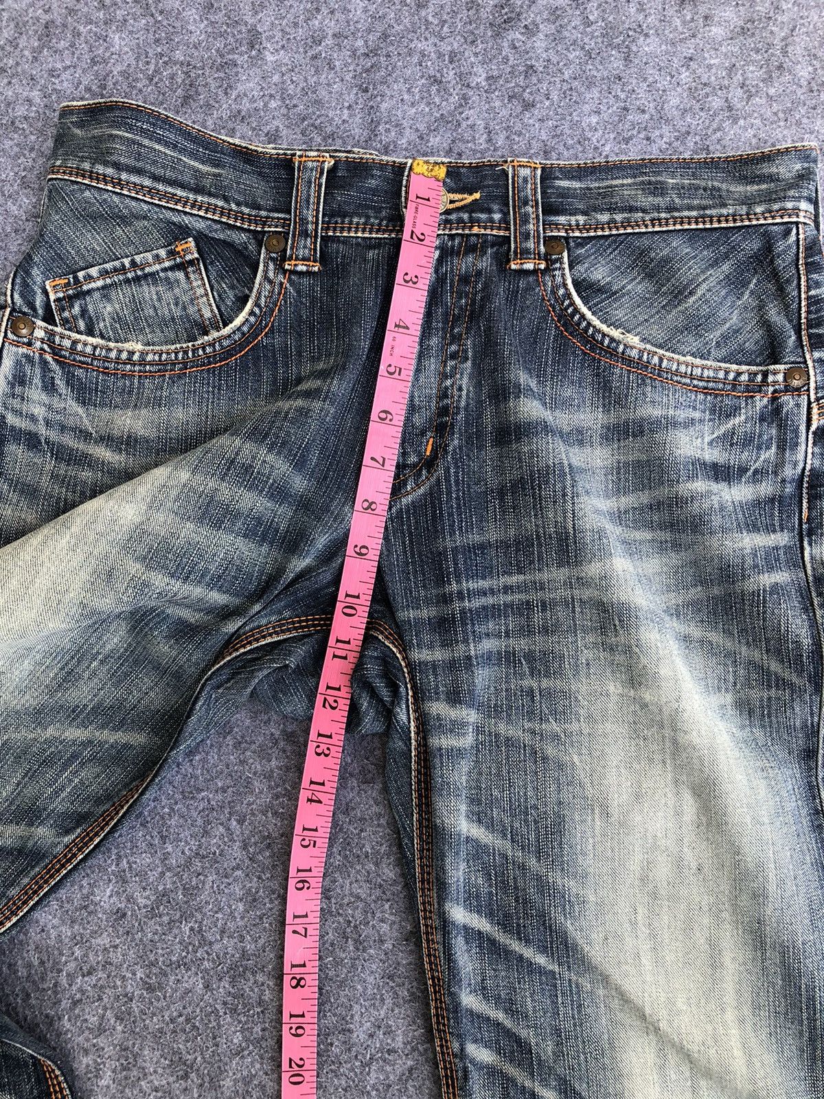 Edwin Last Drop🔥Rare🔥Edwin Distressed Bootcut Exclusive Vtg Jeans Size US 34 / EU 50 - 15 Thumbnail