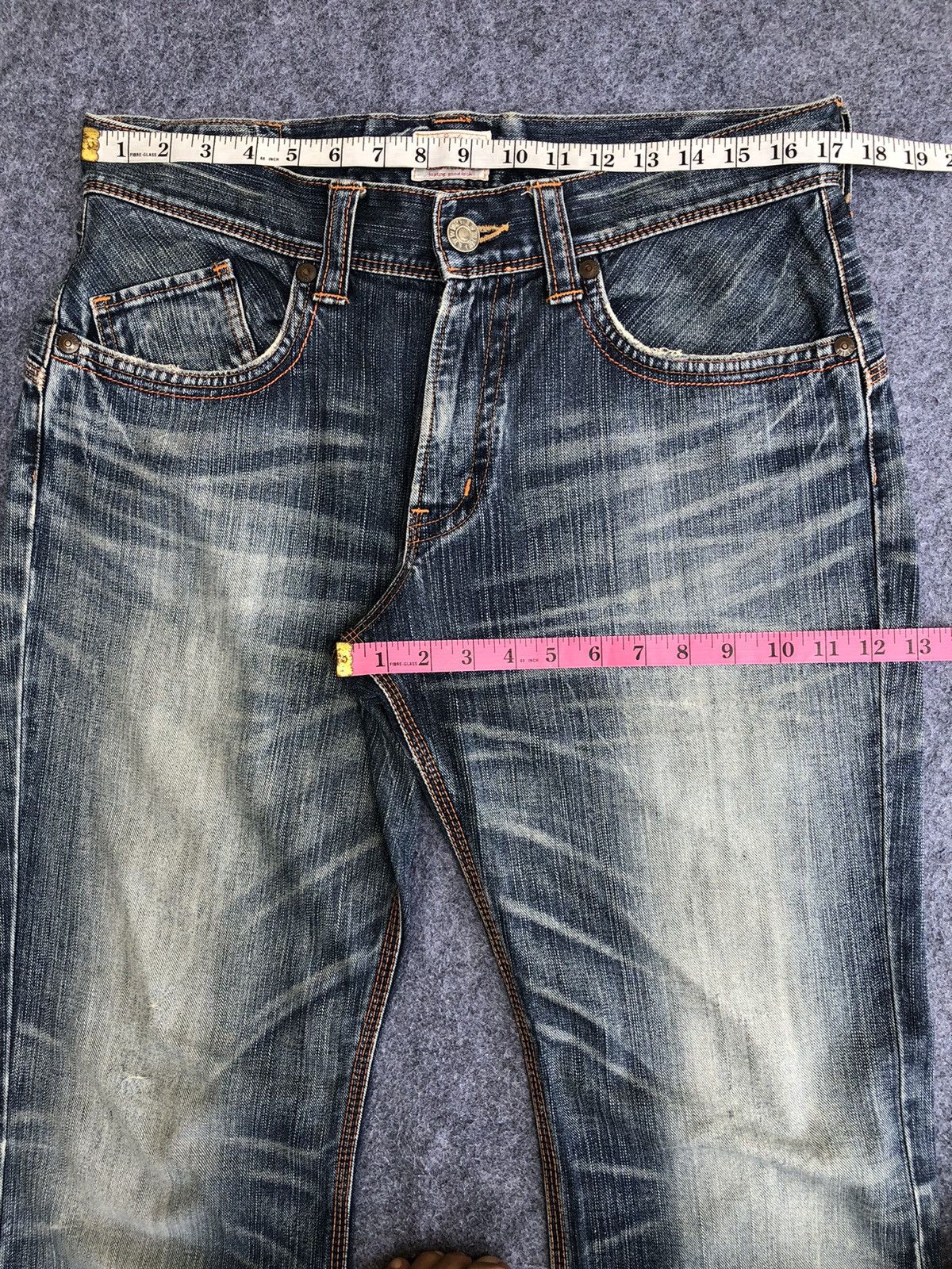 Edwin Last Drop🔥Rare🔥Edwin Distressed Bootcut Exclusive Vtg Jeans Size US 34 / EU 50 - 12 Thumbnail