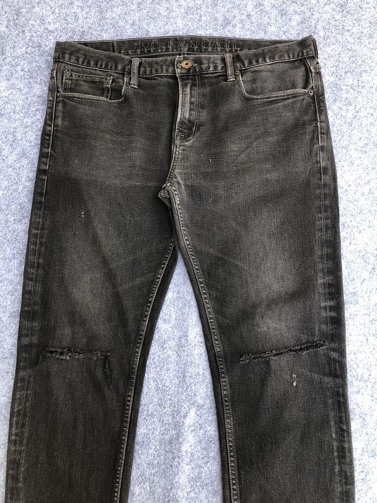 American Eagle Outfitters Rare🔥American Eagle Distressed Skinny Jeans Size US 38 / EU 54 - 3 Thumbnail