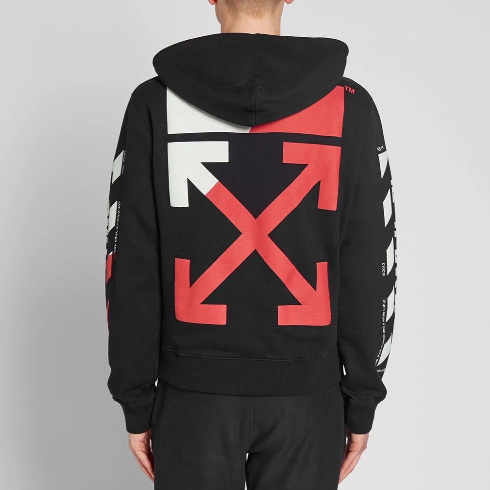 Off-White Used OFF-White Drawstring Pullover Hoodie Red/White X Logo Size US M / EU 48-50 / 2 - 6 Thumbnail
