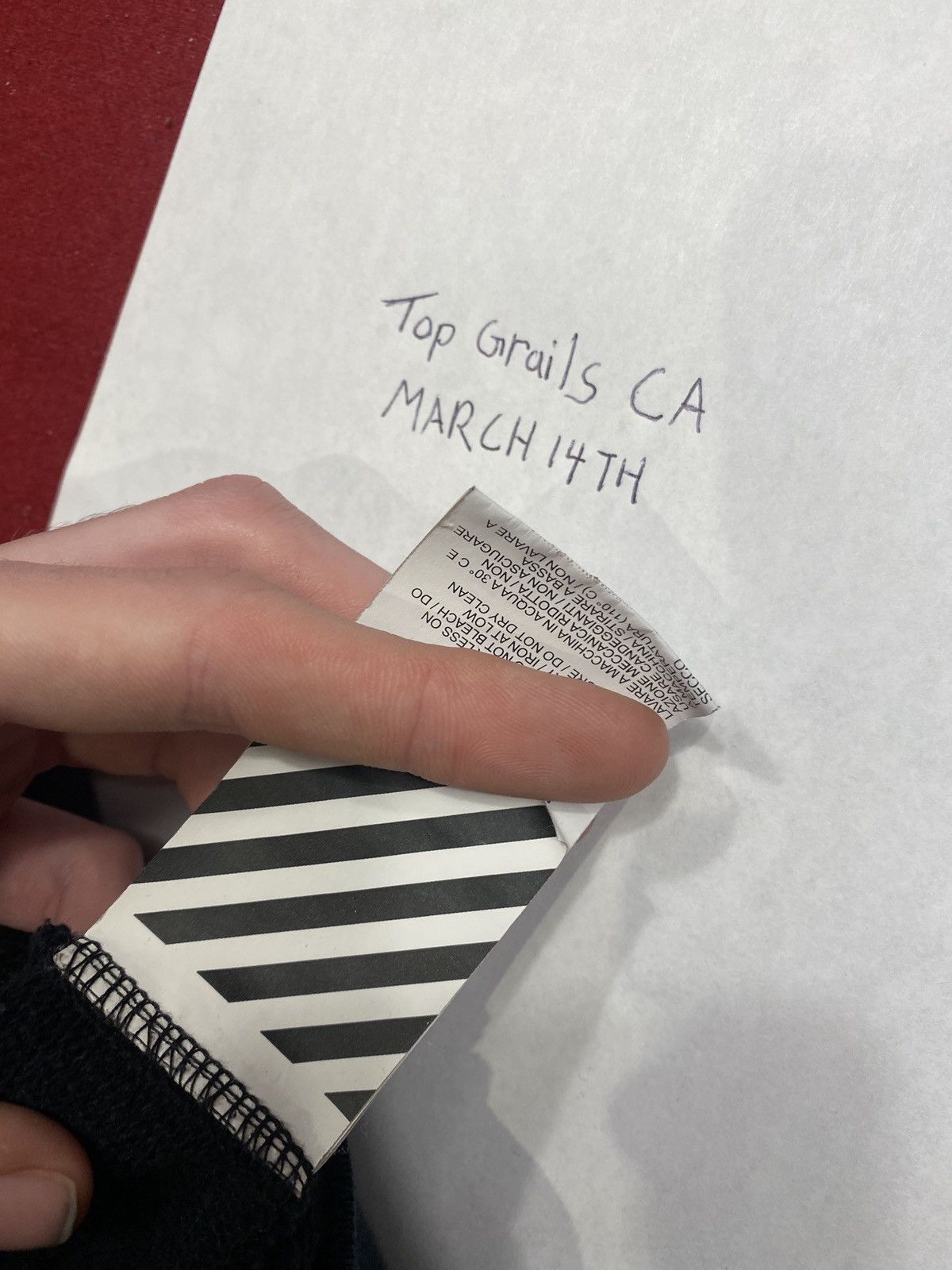 Off-White Used OFF-White Drawstring Pullover Hoodie Red/White X Logo Size US M / EU 48-50 / 2 - 10 Thumbnail