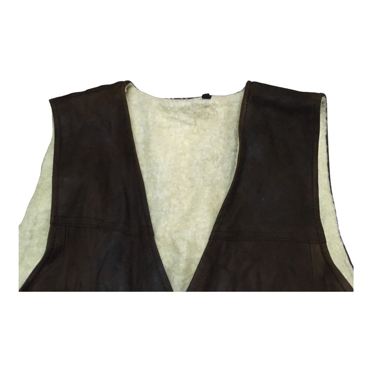 Other Rare Design Vintage Brand Leather Vests 1990s Size US XL / EU 56 / 4 - 4 Thumbnail