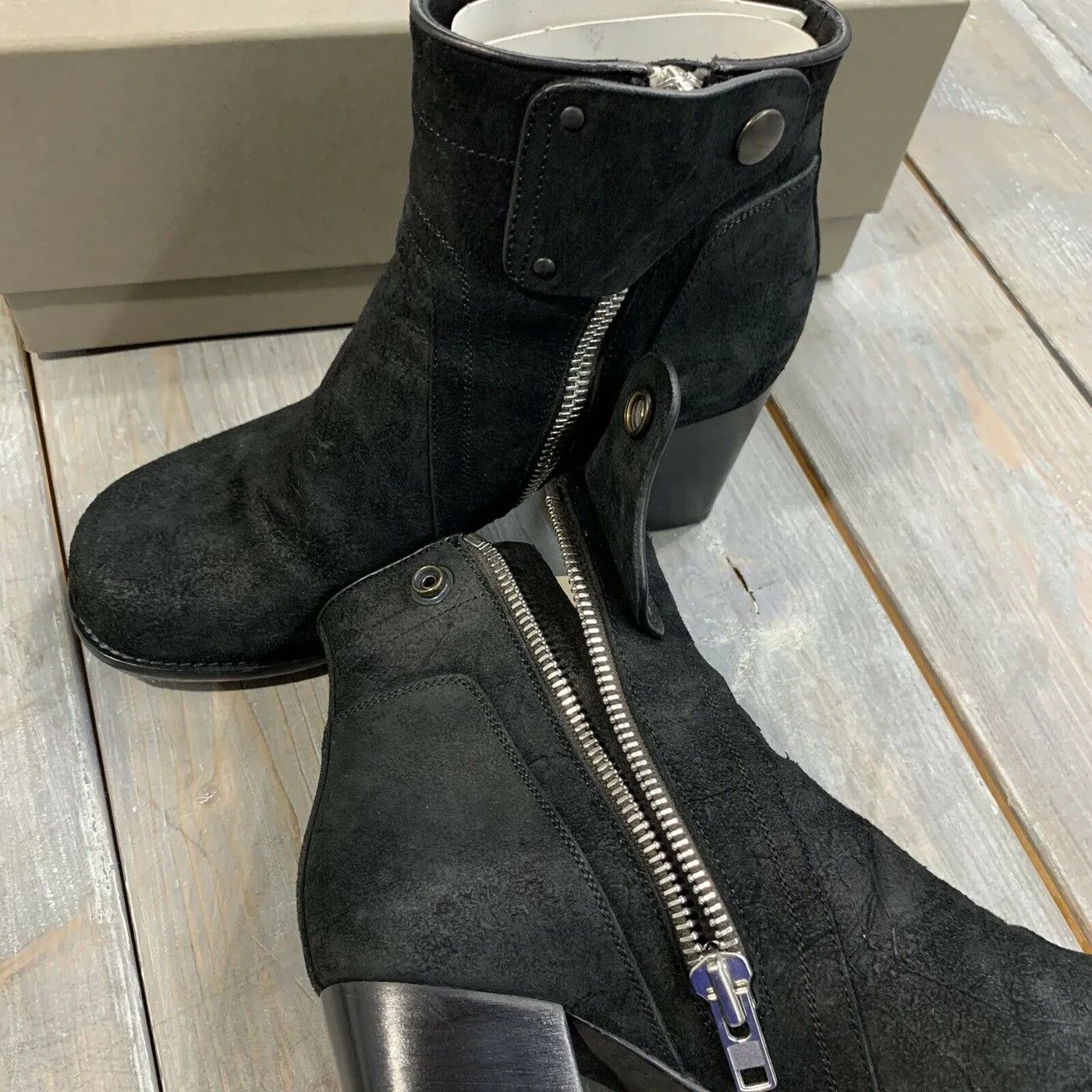 Rick Owens Like New SS14 Vicious Men's Heel Boots Size US 7 / EU 40 - 6 Thumbnail